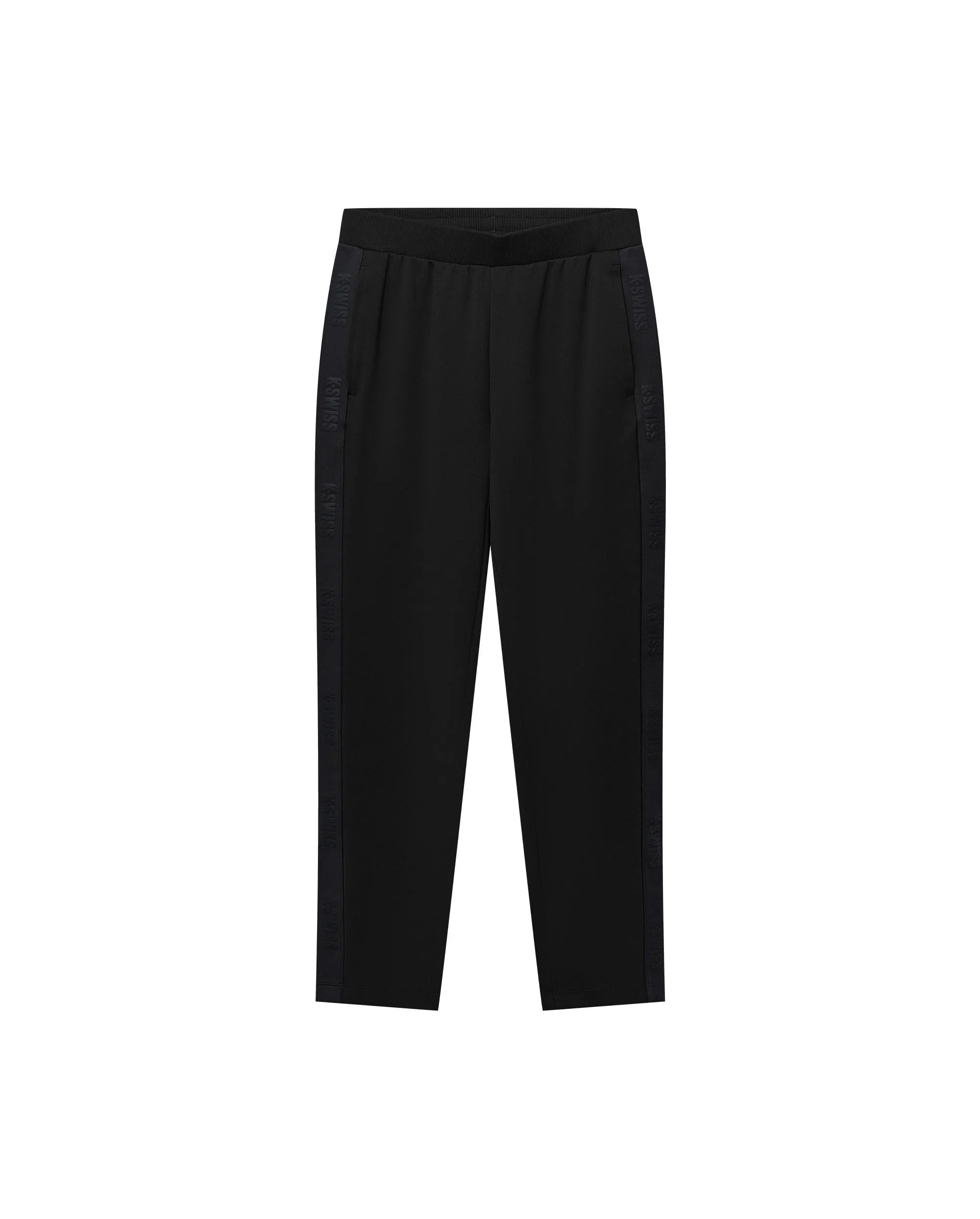 108687-008 | MEN'S K-SWISS LOGO SIDE TAPED PANTS | BLACK