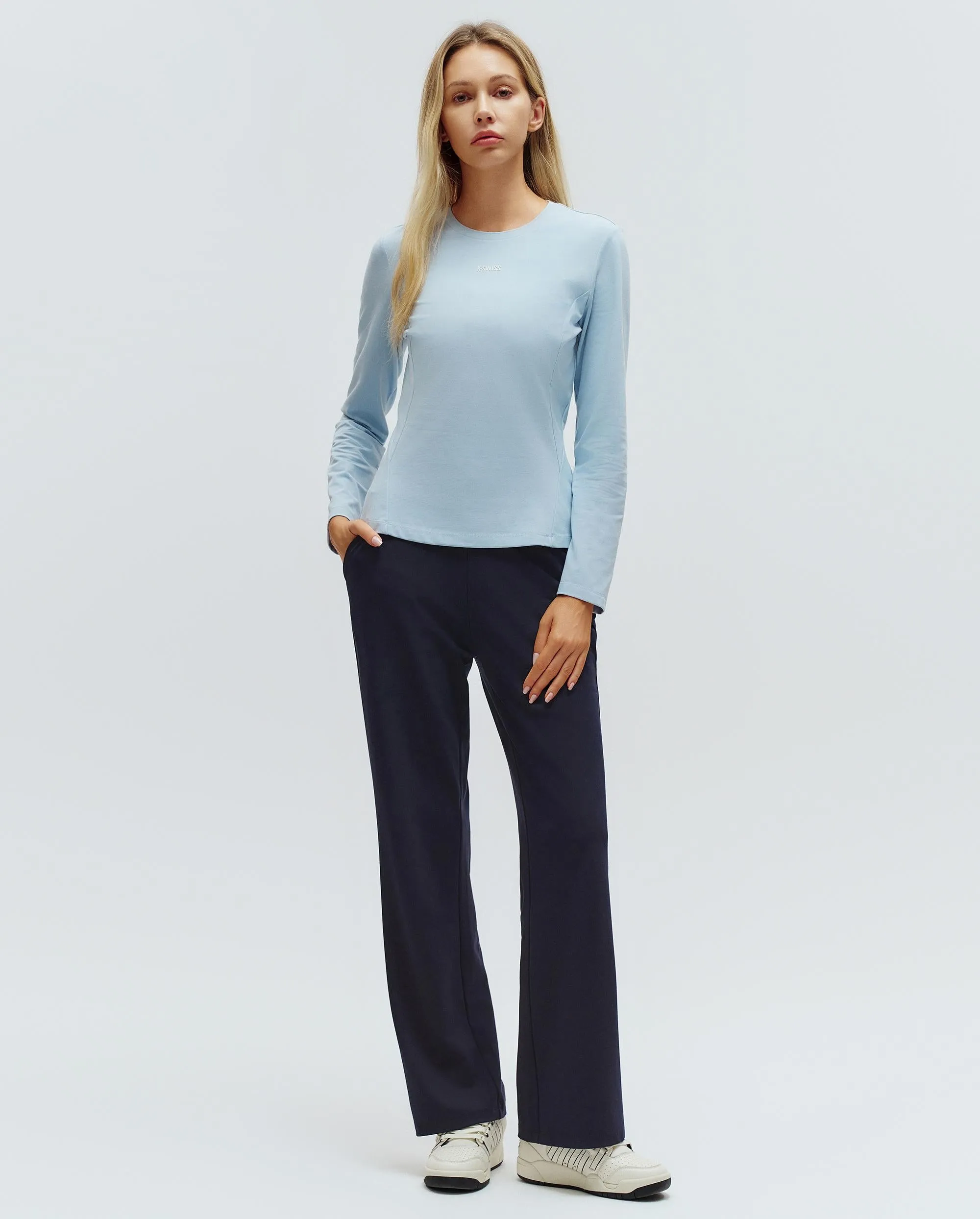1910774-495 | WOMEN'S LOOSE FIT STRAIGHT PANTS | BLUE/MISC