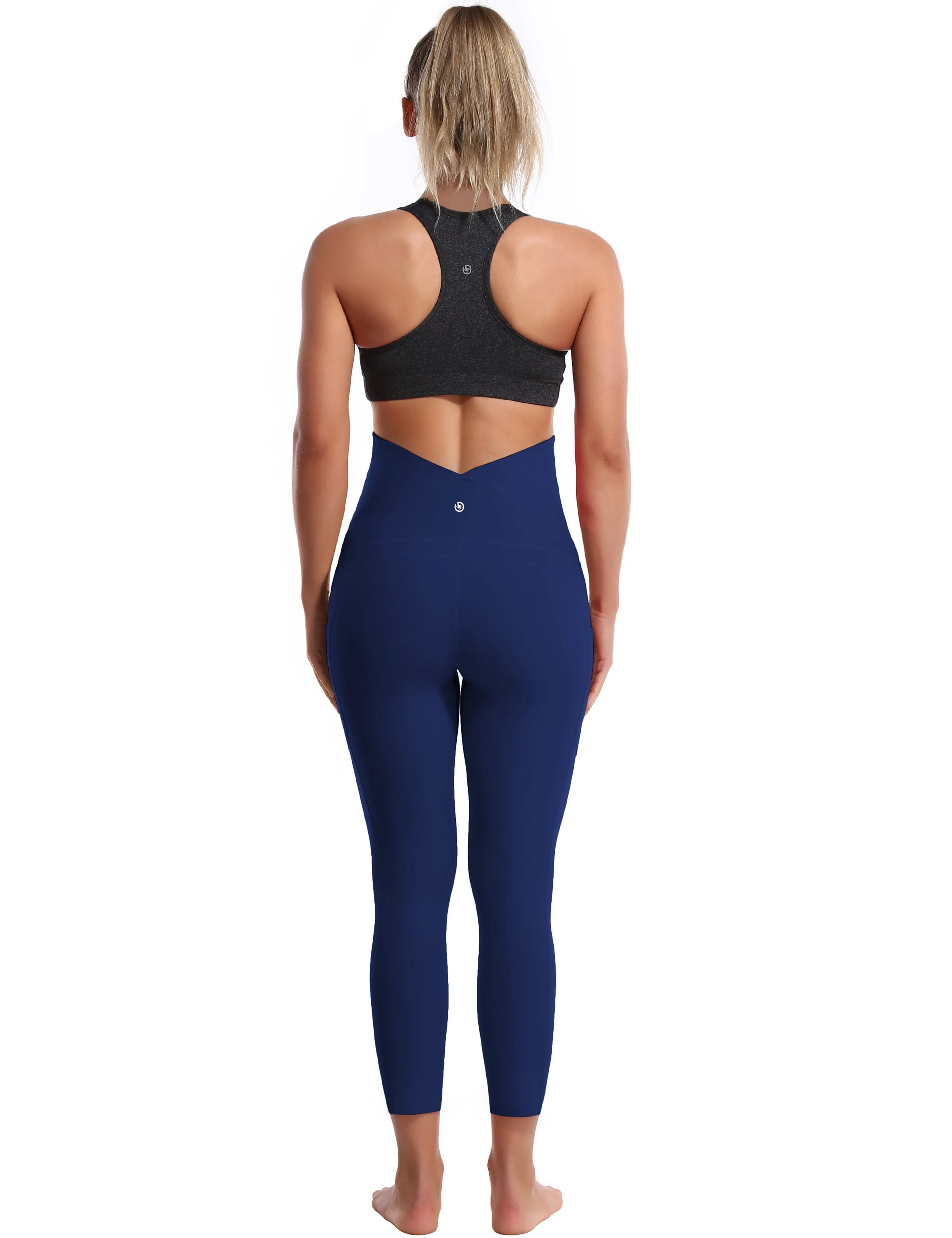 22" Side Pockets Maternity Biking Pants navy_Biking