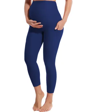 22" Side Pockets Maternity Biking Pants navy_Biking