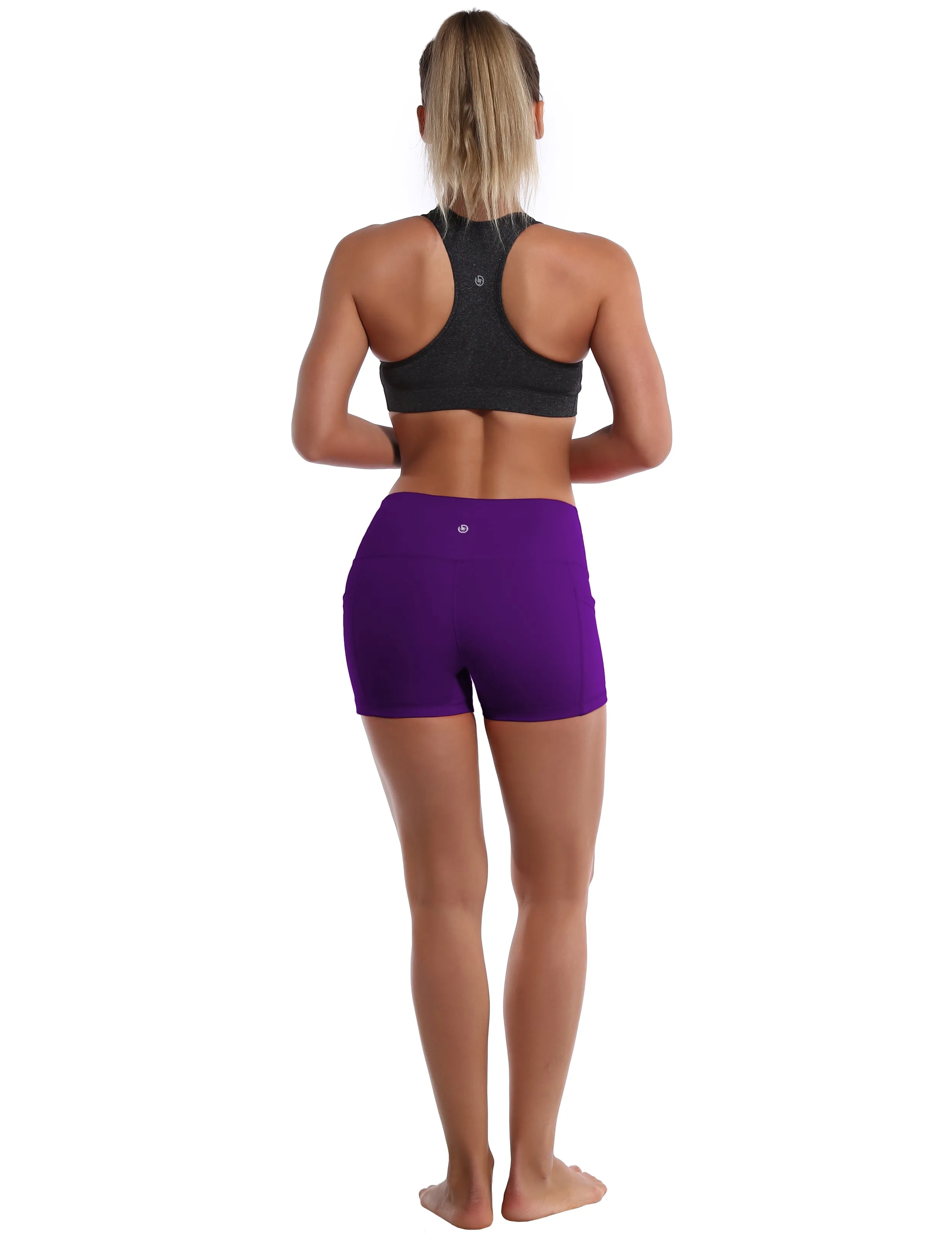 2.5" Side Pockets Tall Size Shorts eggplantpurple_Tall Size