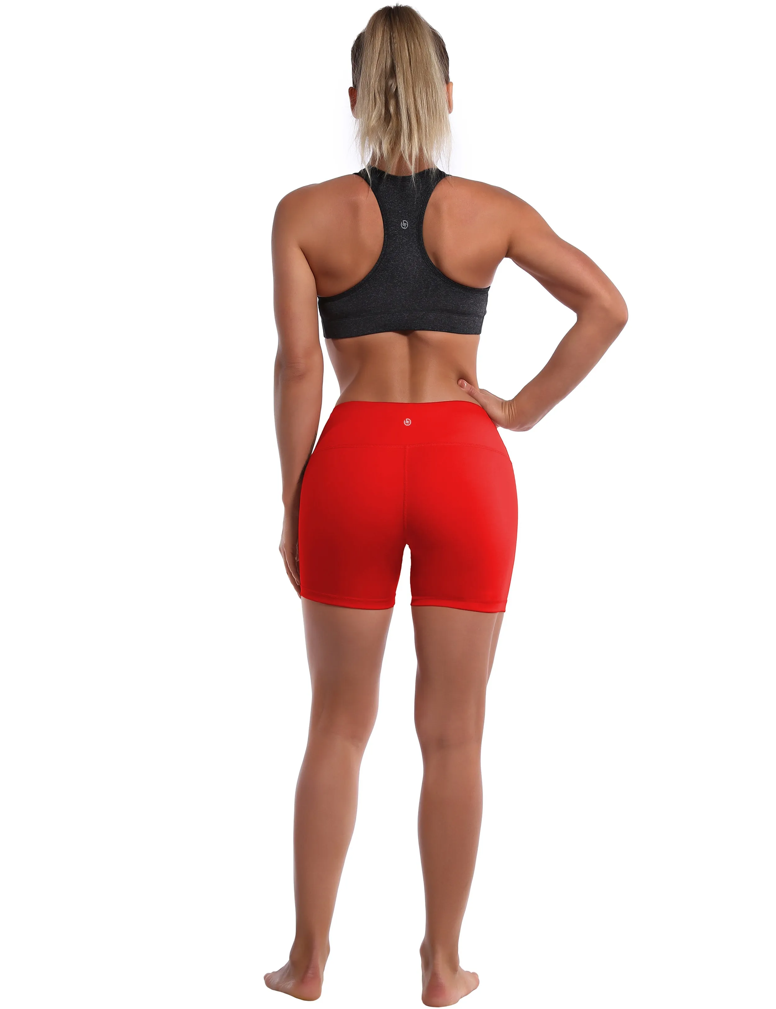4" Yoga Shorts scarlet_yoga