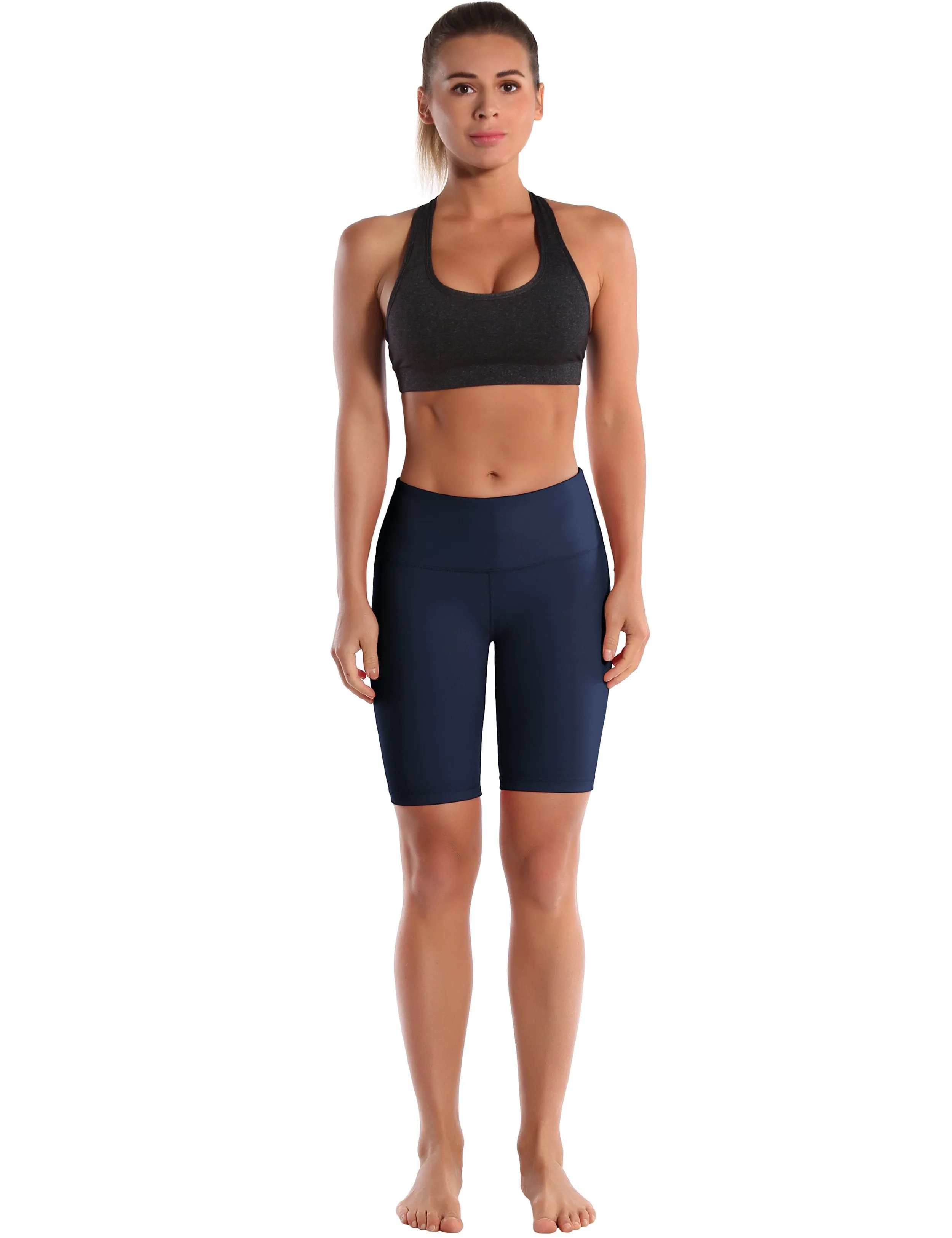 8" High Waist Gym Shorts darknavy ins_Gym
