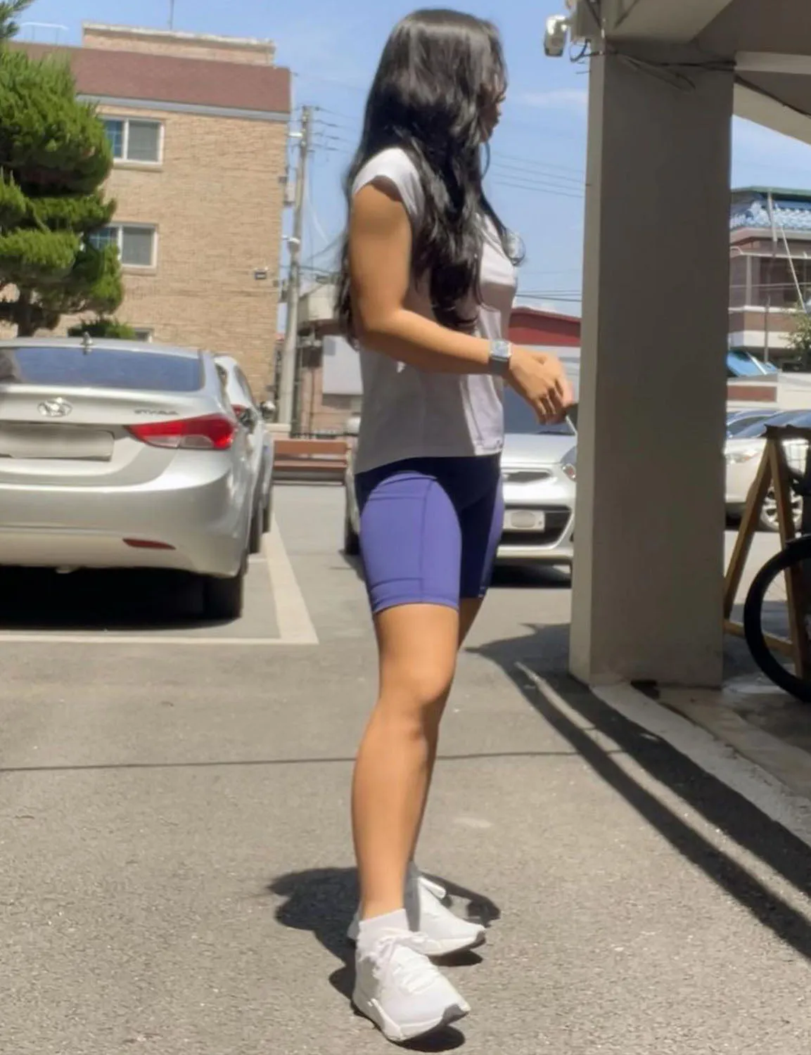 8" Side Pockets Gym Shorts navy ins_Gym
