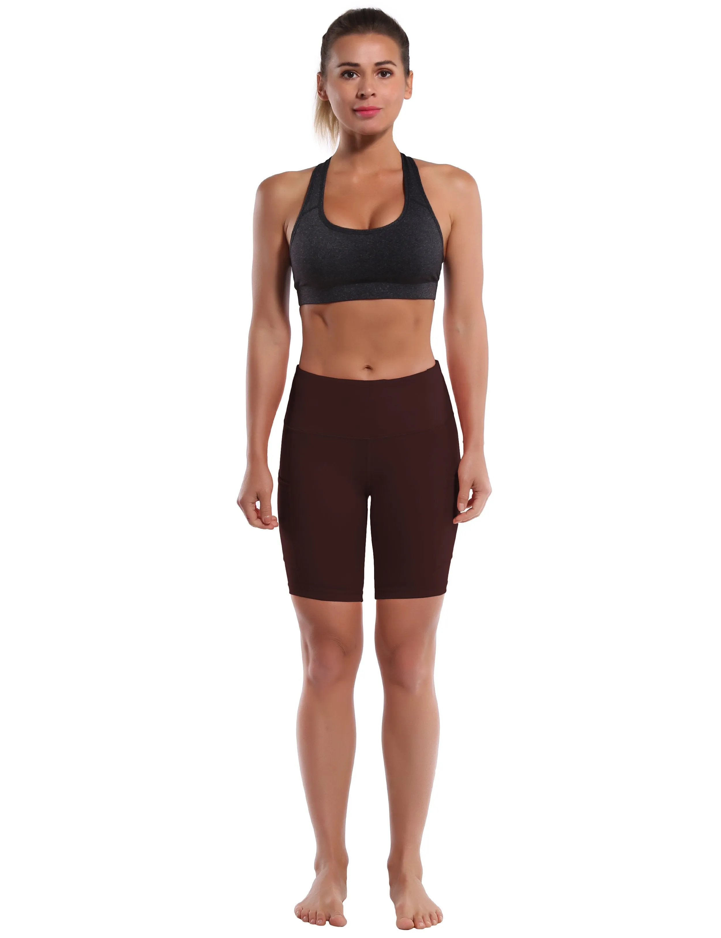 8" Side Pockets Jogging Shorts mahoganymaroon ins_Jogging