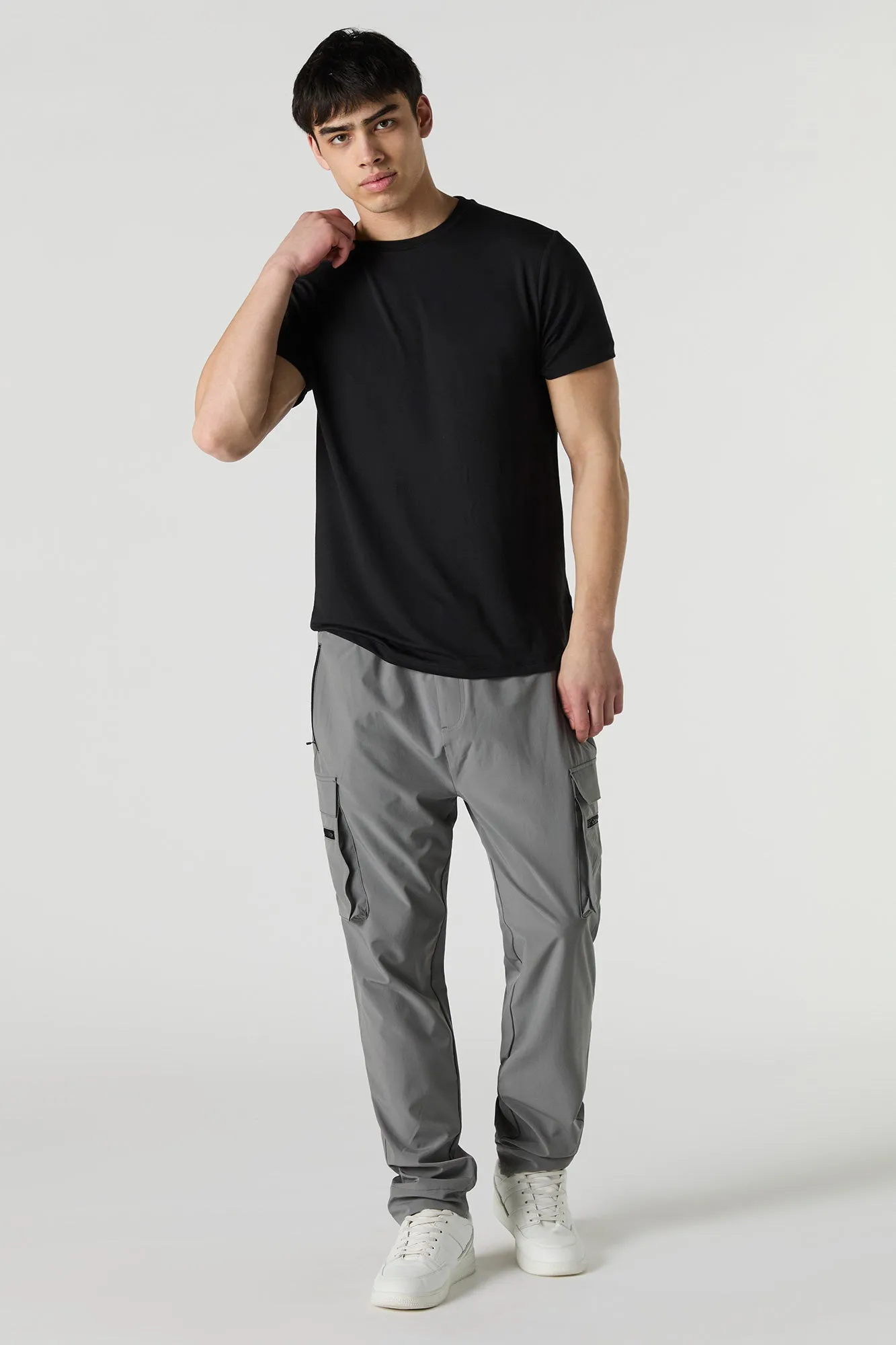 Active 4-Way-Stretch Drawstring Cargo Pant