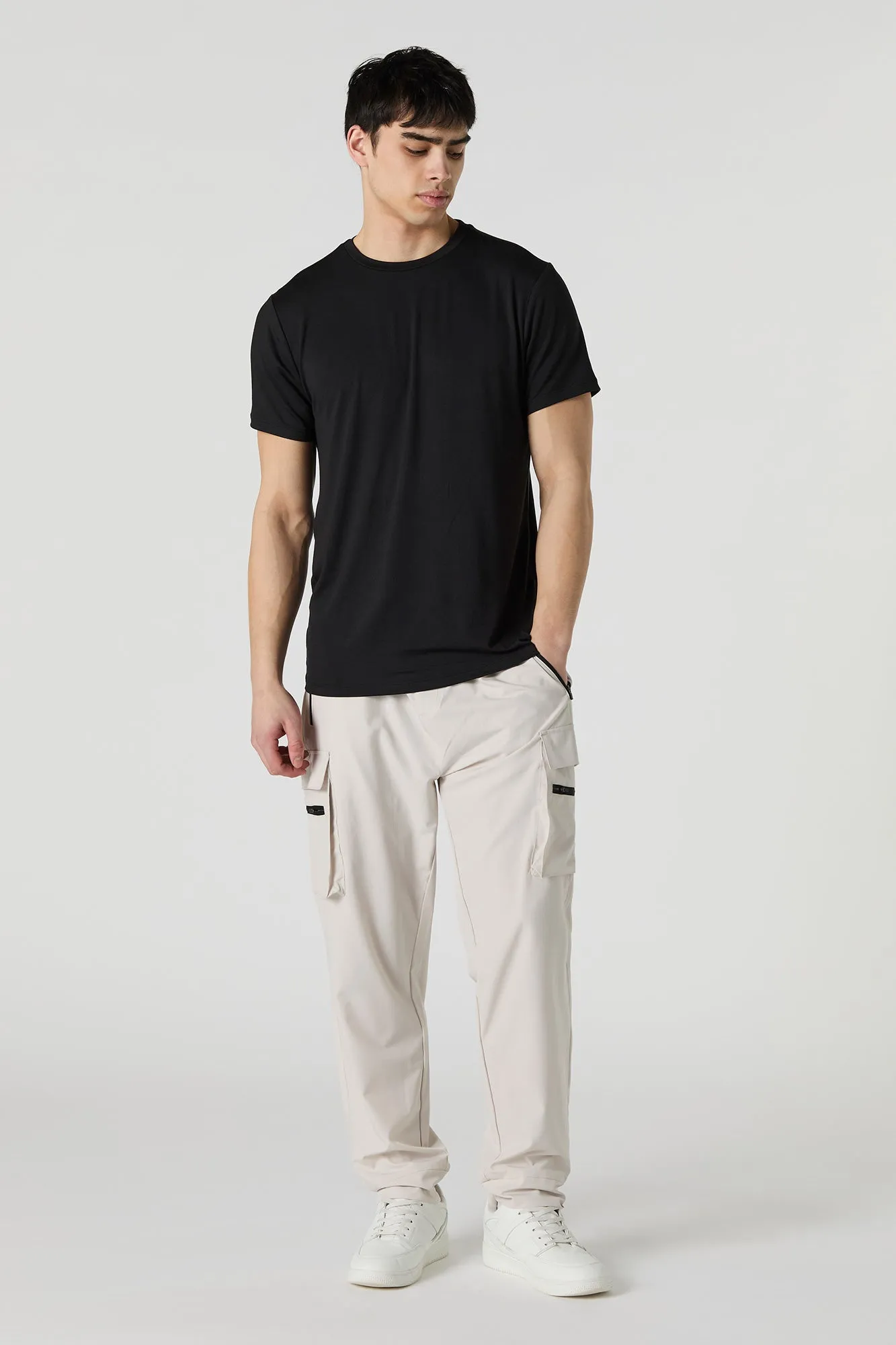 Active 4-Way-Stretch Drawstring Cargo Pant