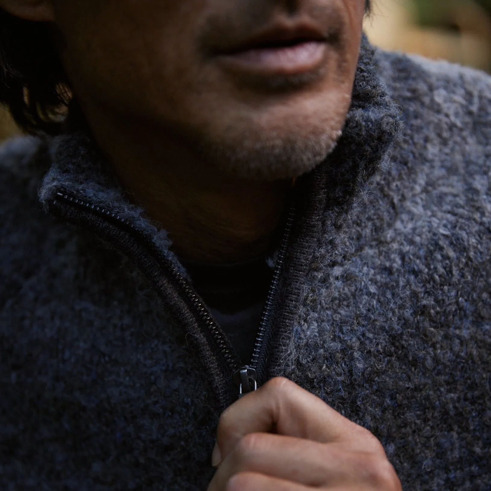 Ambassador Boucle Half Zip Sweater - Charcoal Heather (Final Sale)