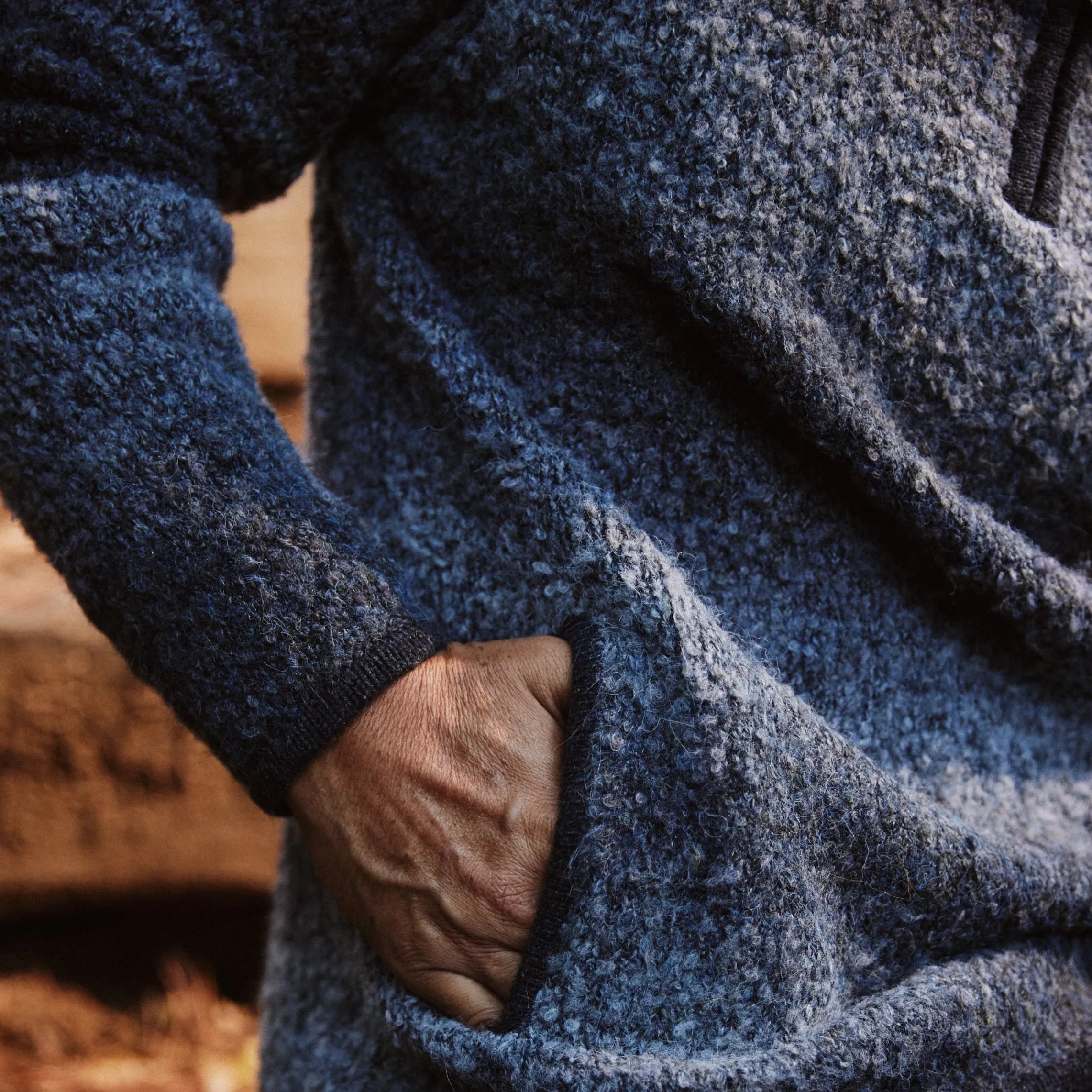 Ambassador Boucle Half Zip Sweater - Charcoal Heather (Final Sale)