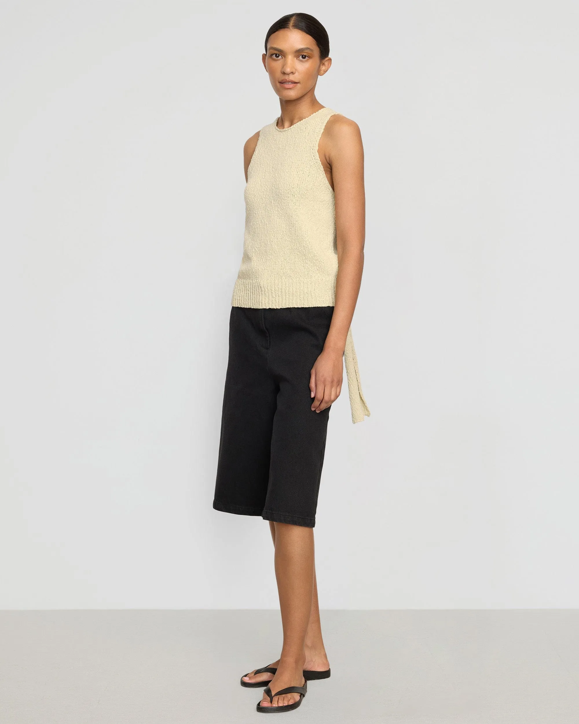 Arinna Tie-Racerback Organic Cotton Tank