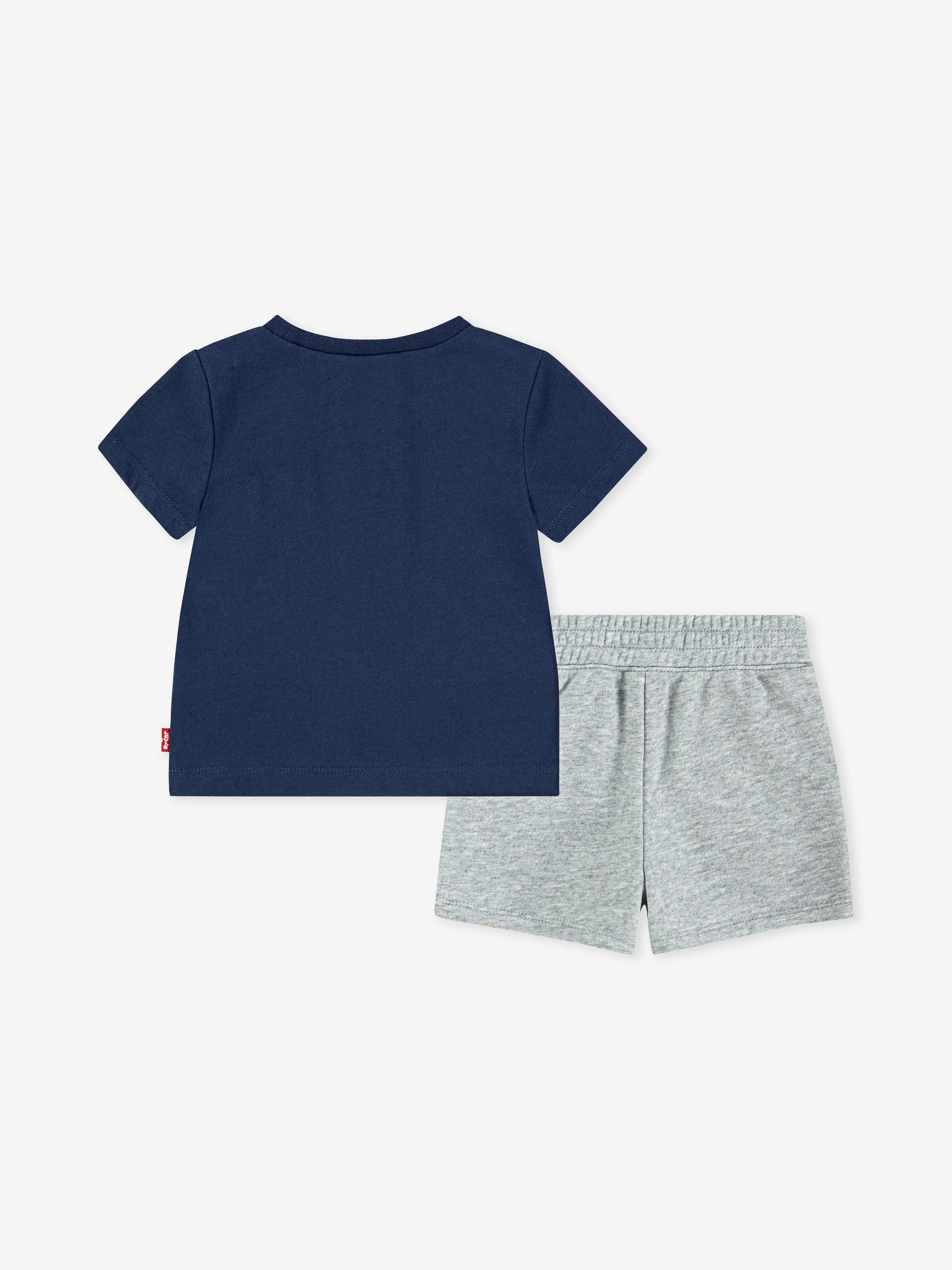 Baby Boys Batwing T-Shirt and Shorts Set in Navy