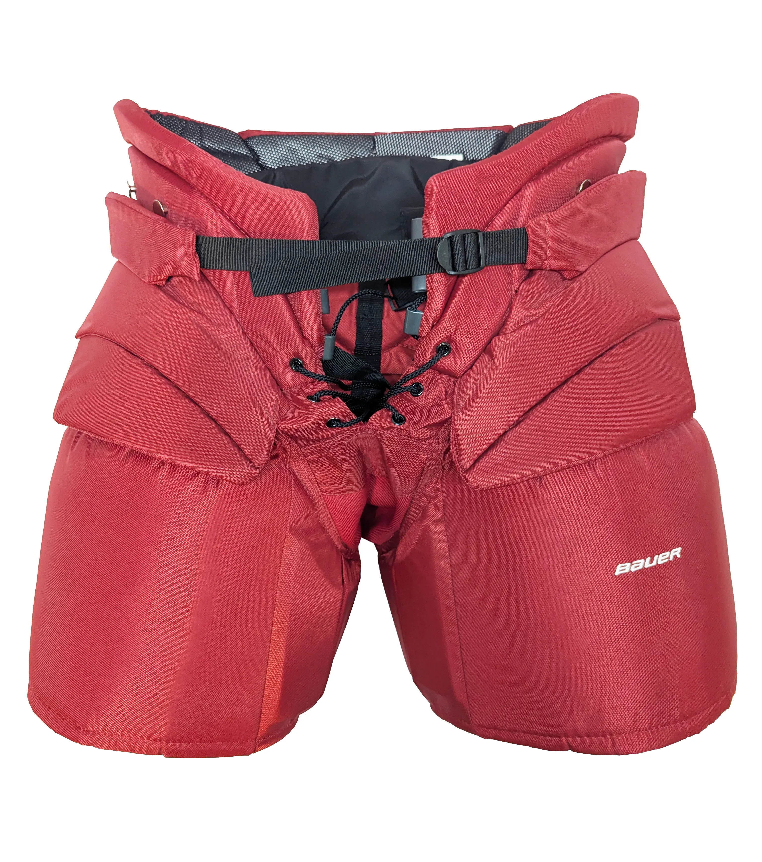 Bauer - NCAA Pro Stock Hockey Goalie Pant  (Crimson/Black/White)