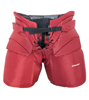 Bauer - NCAA Pro Stock Hockey Goalie Pant  (Crimson/Black/White)
