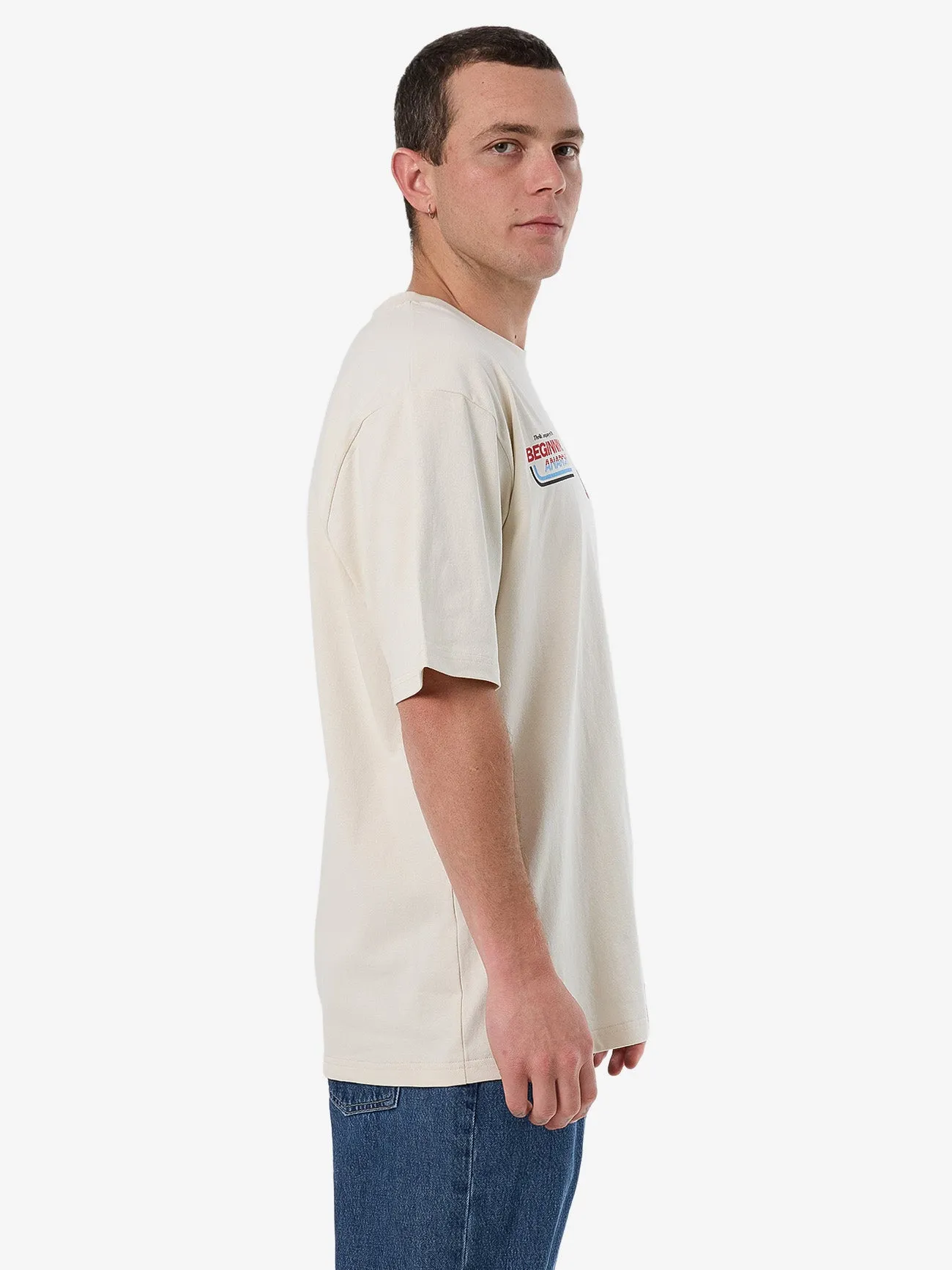 Beginning Anarchy Oversize Fit Tee - Heritage White