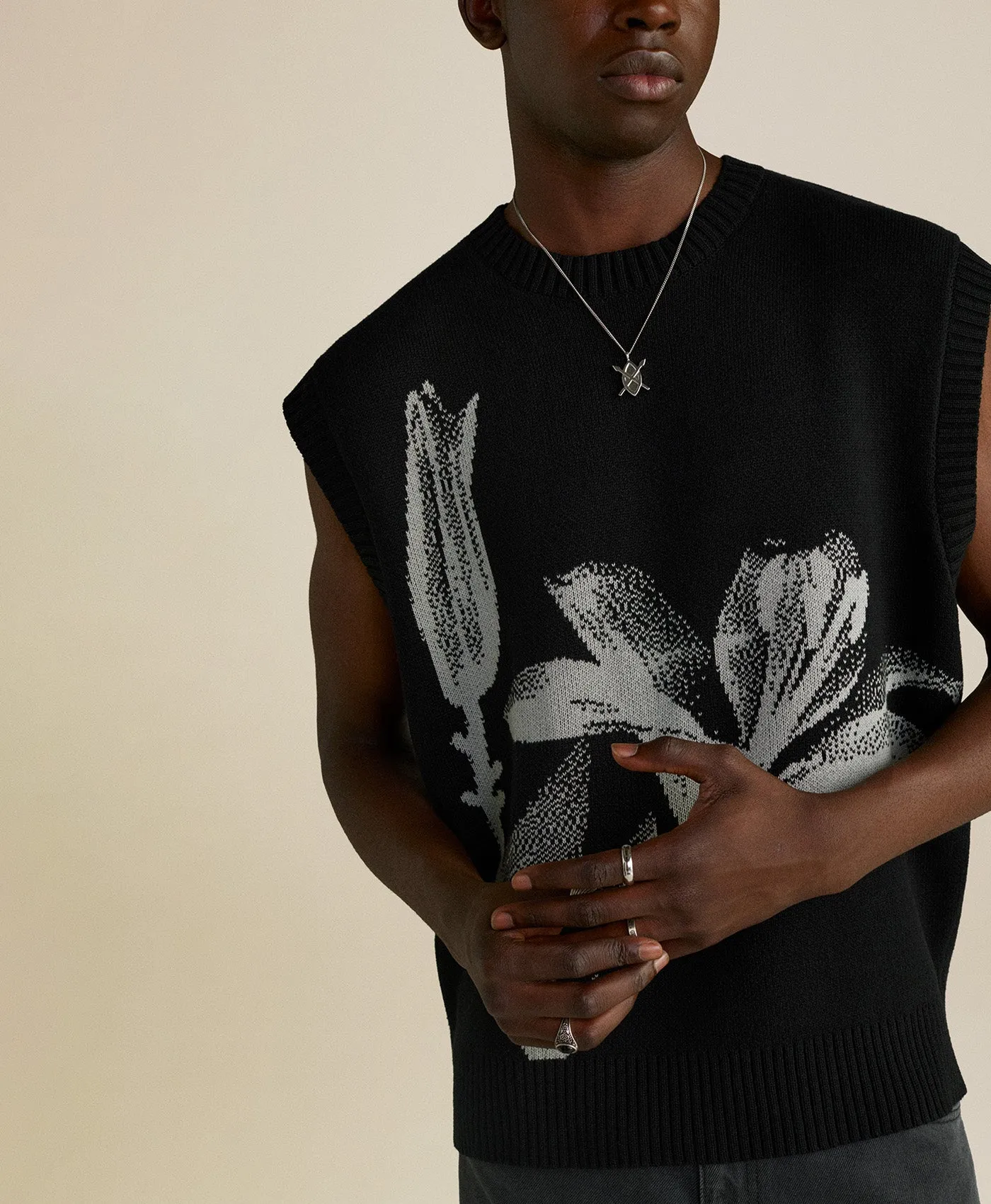 Black Floral Spencer