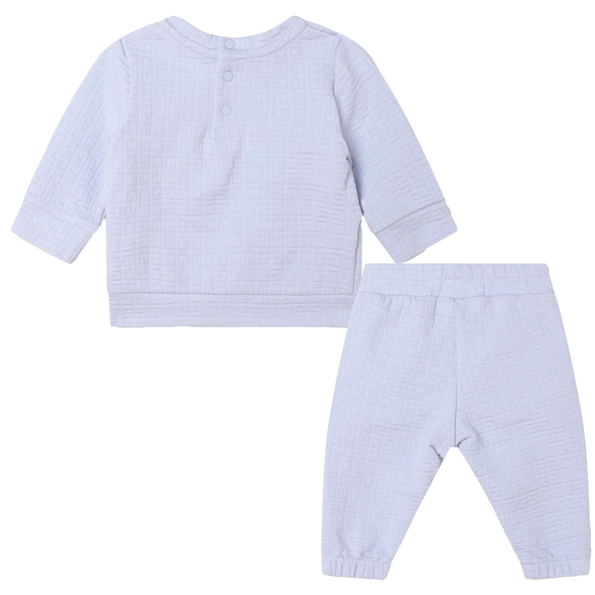 Blue Sweatshirt and Pants Set
