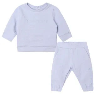 Blue Sweatshirt and Pants Set