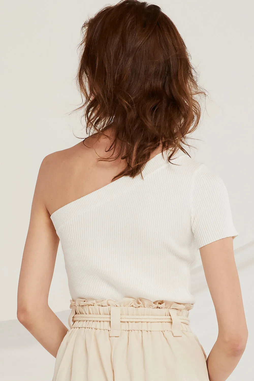 Cara One-Shoulder Knit Top