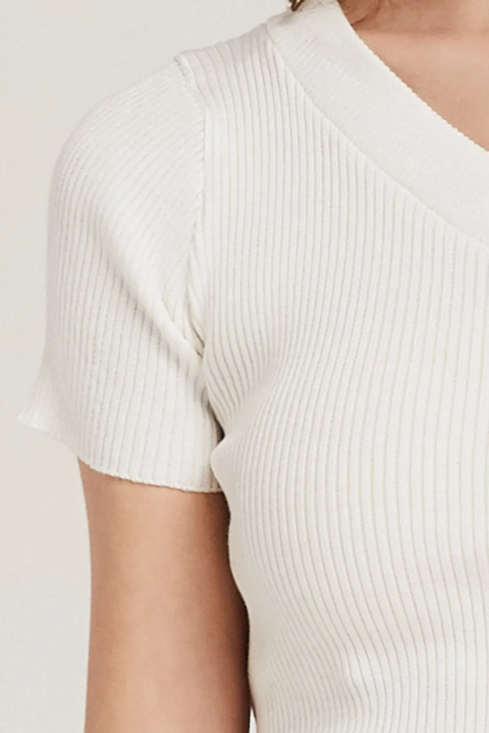 Cara One-Shoulder Knit Top