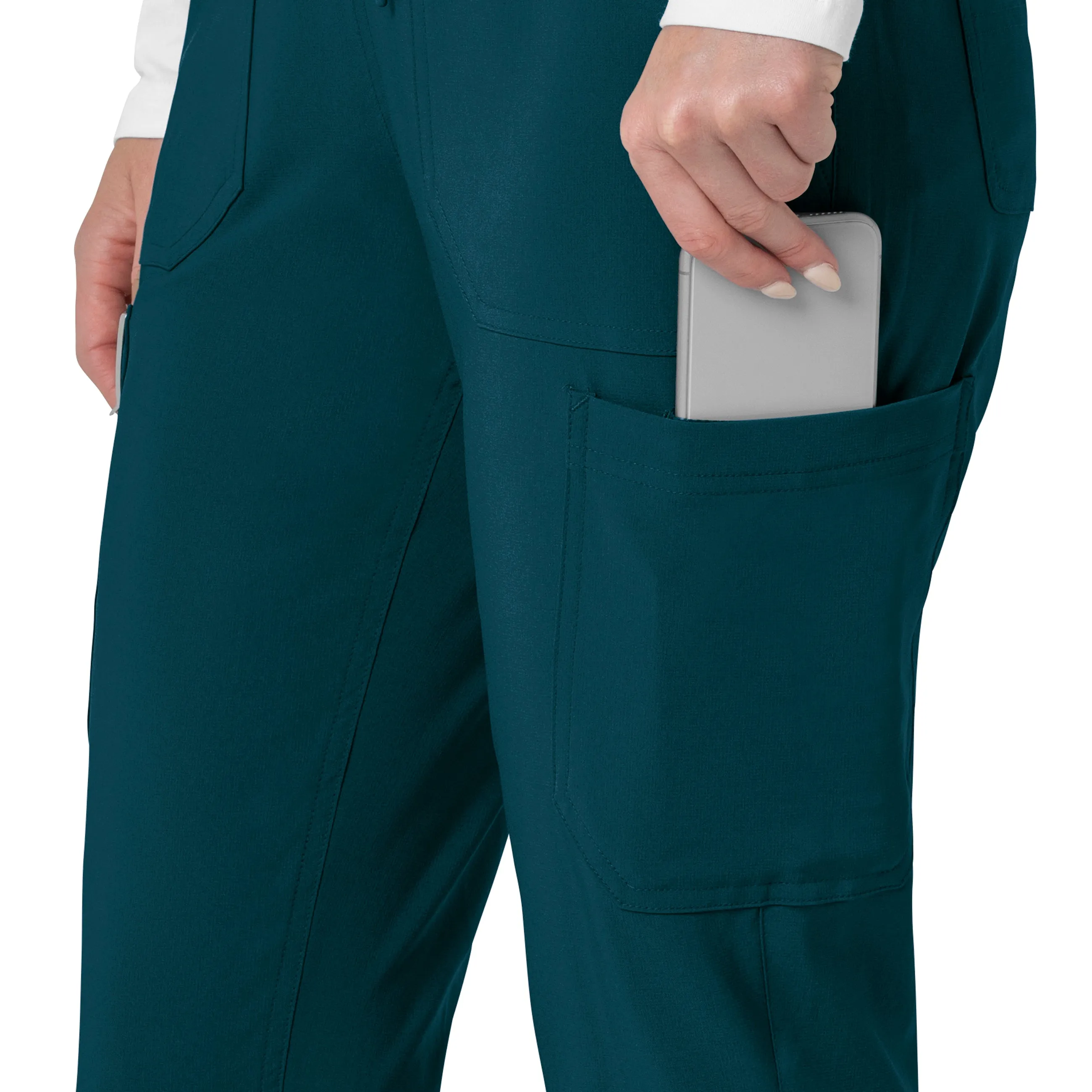 Carhartt Force Cross-Flex Women's Cargo Jogger Scrub Pant - Caribbean