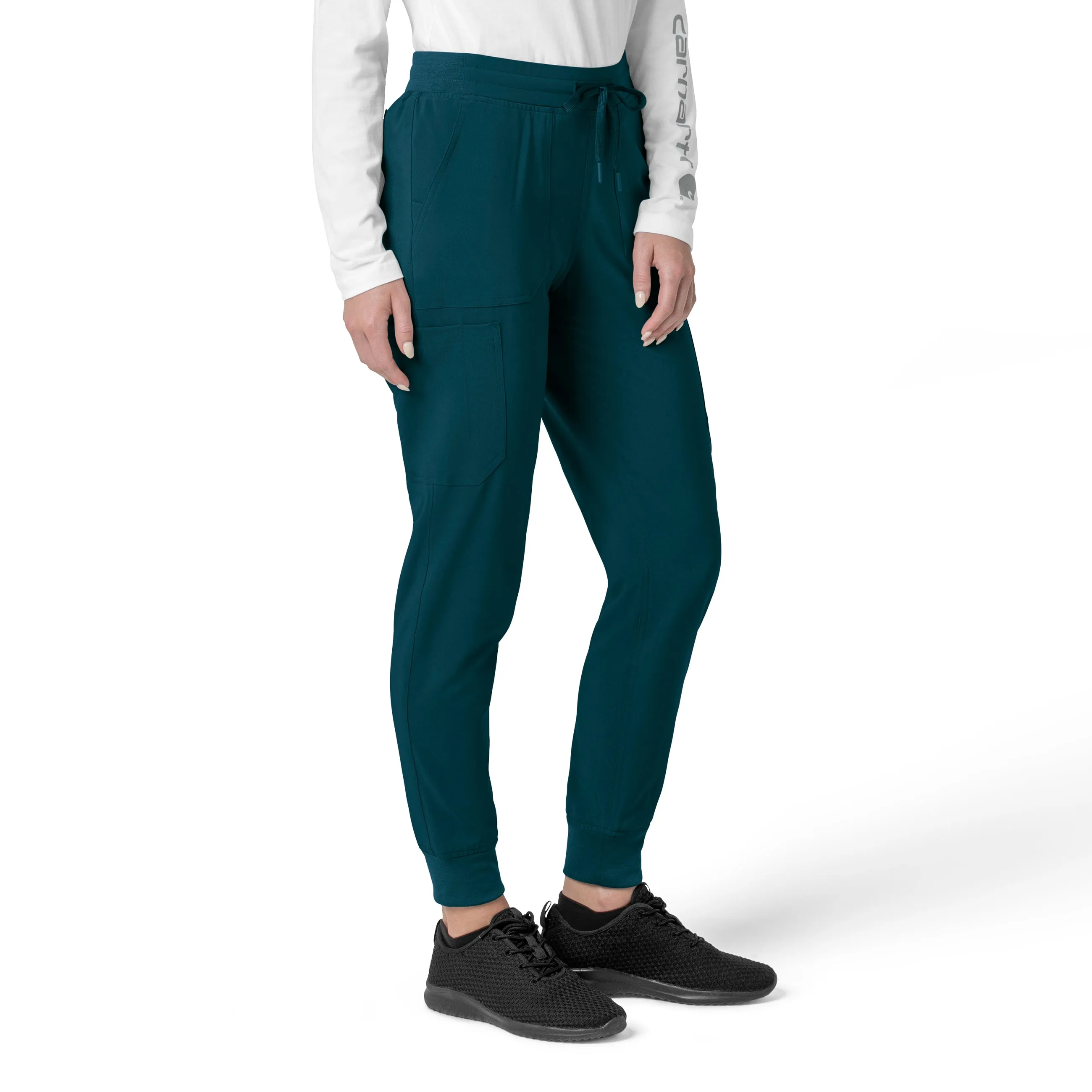 Carhartt Force Cross-Flex Women's Cargo Jogger Scrub Pant - Caribbean