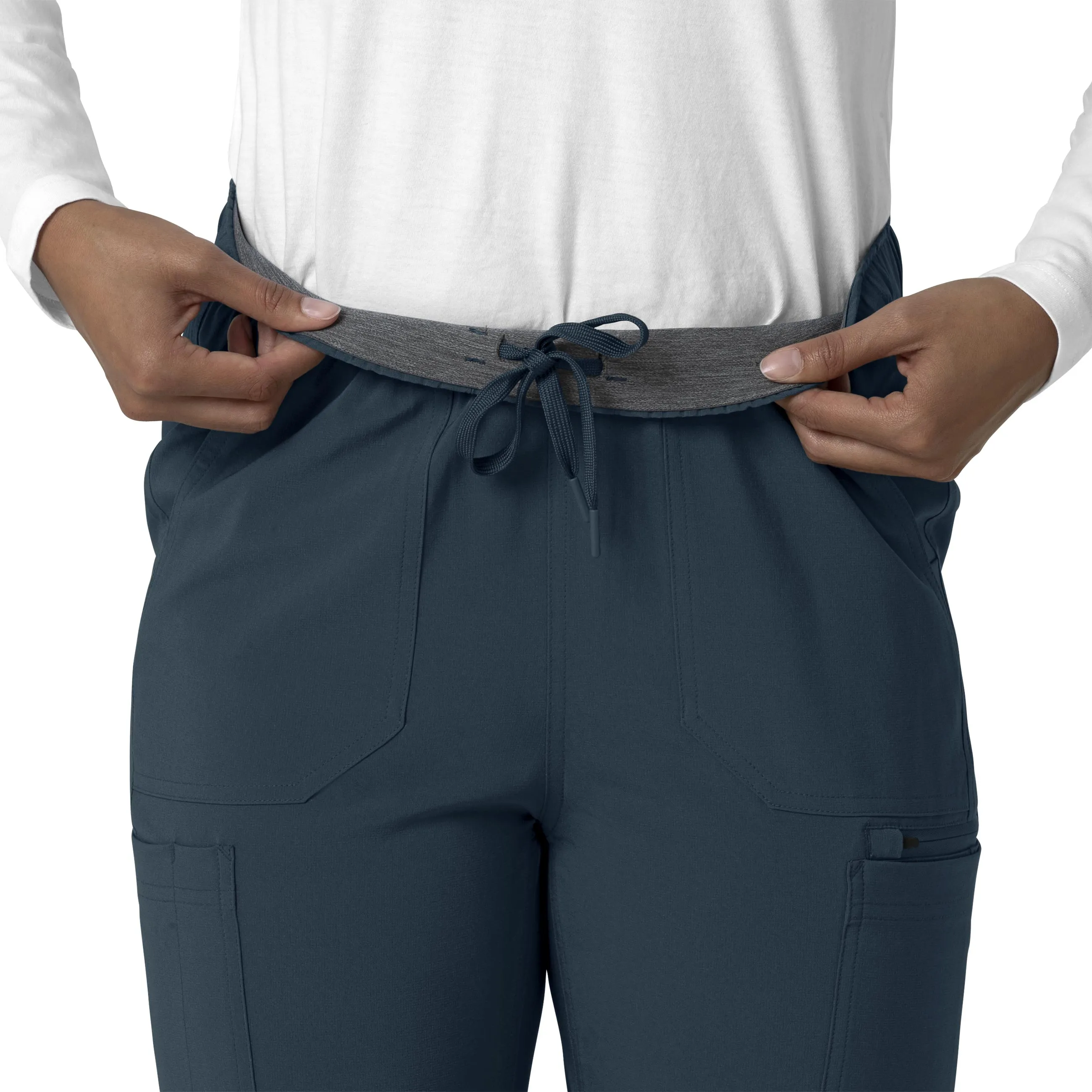 Carhartt Force Cross-Flex Women's Straight Leg Cargo Scrub Pant - Deep Navy