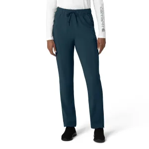 Carhartt Force Cross-Flex Women's Straight Leg Cargo Scrub Pant - Deep Navy