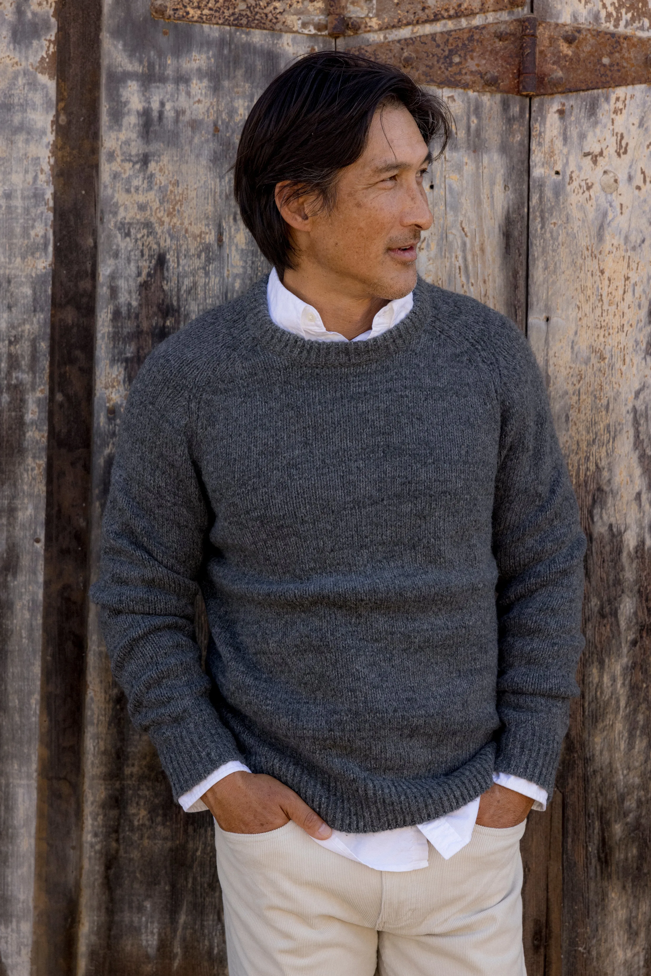 Collegiate Sweater Crew - Charcoal