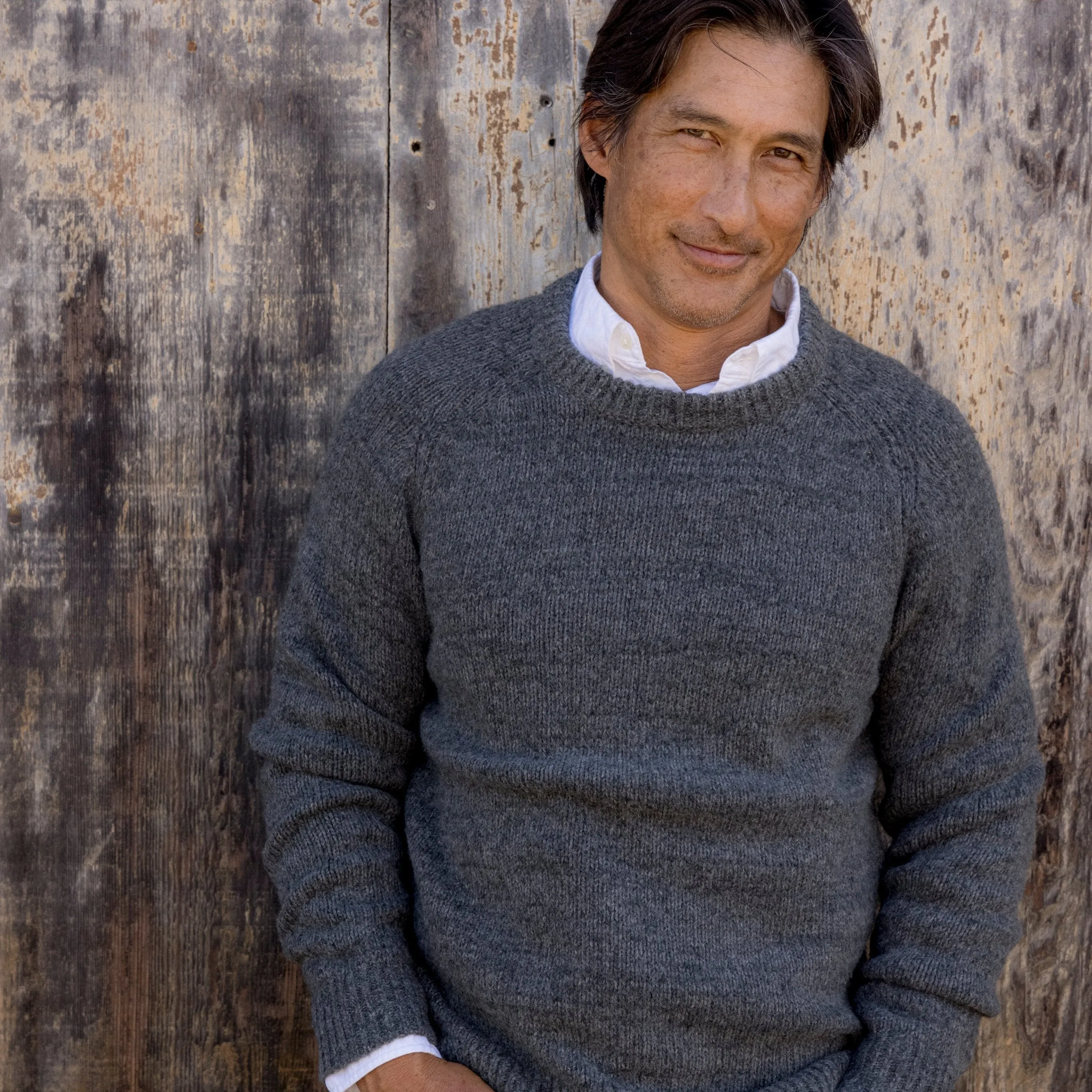 Collegiate Sweater Crew - Charcoal
