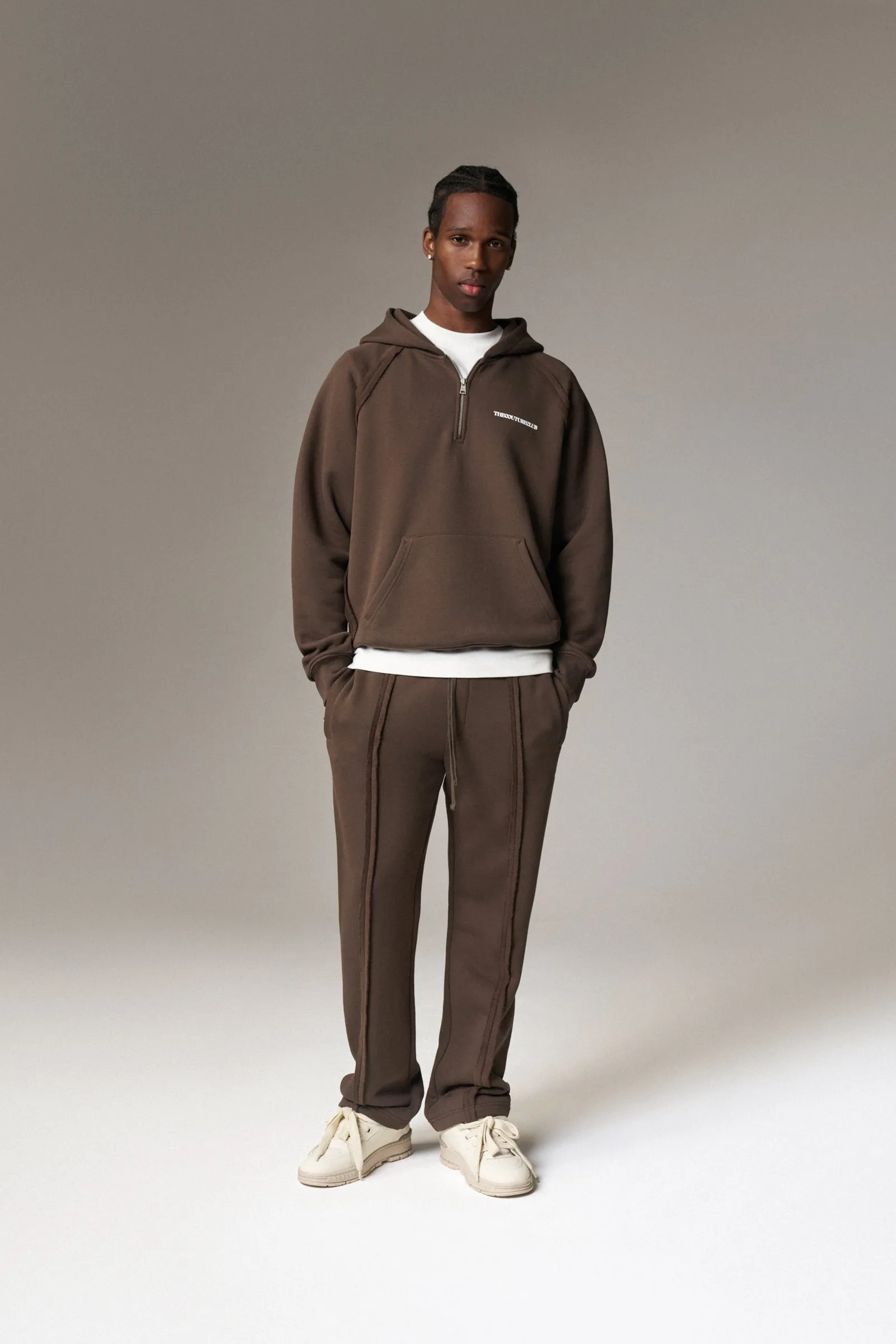 COPYRIGHT STRAIGHT LEG JOGGERS - BROWN
