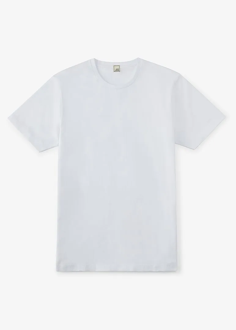 Cotton Stretch T-Shirt | White