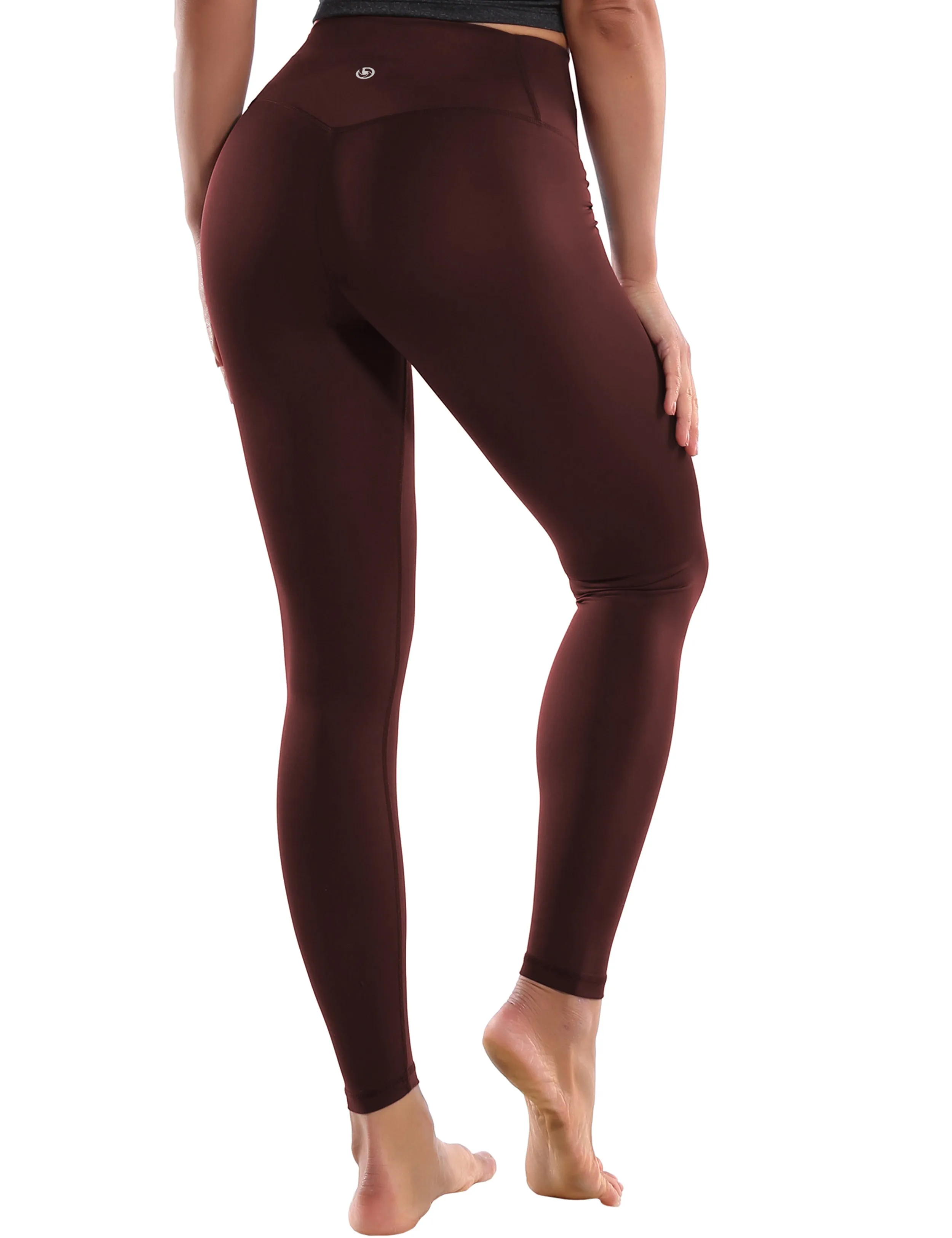 Crotch Seamless Gym Pants mahoganymaroon_Gym