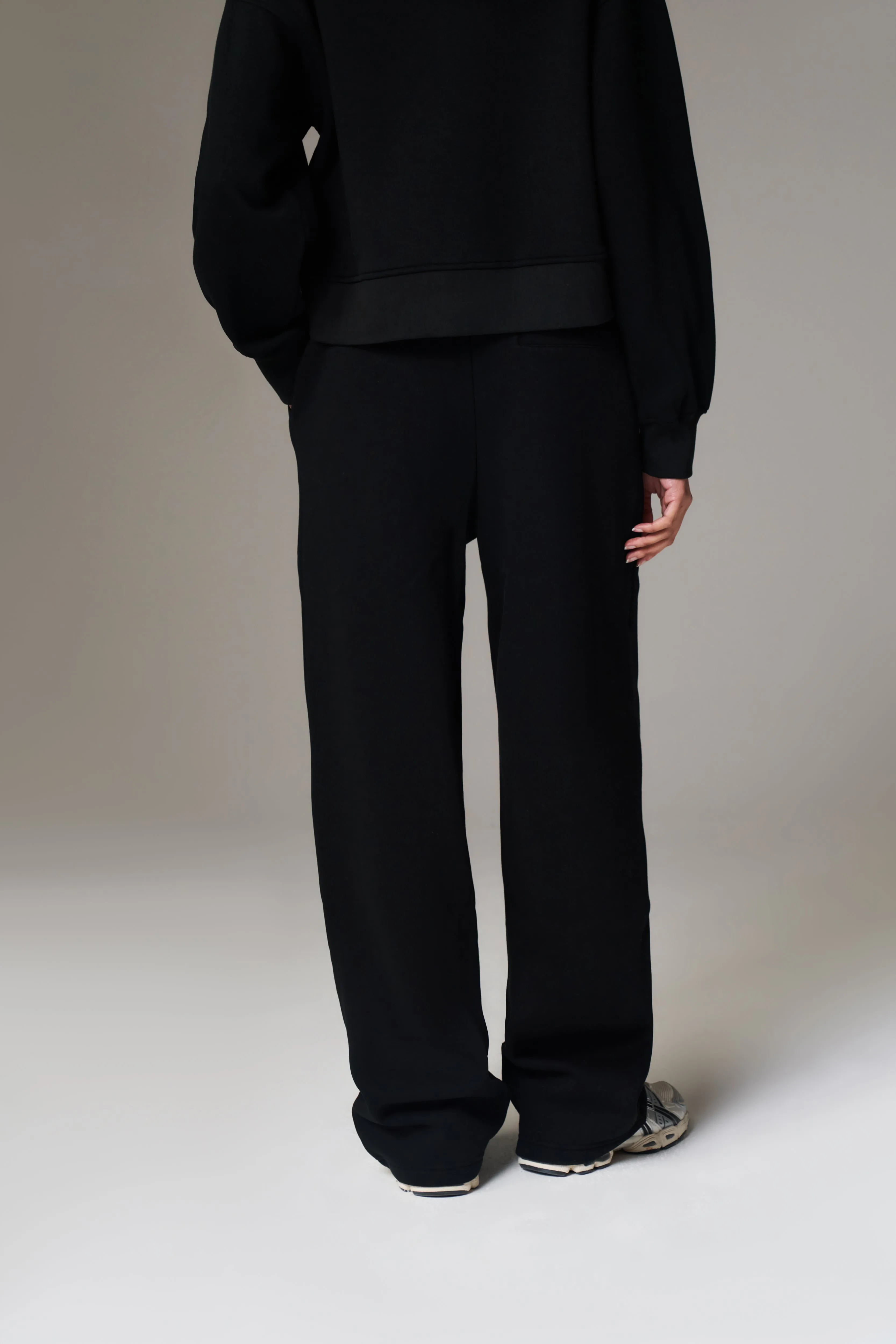 CTRE WIDE LEG JOGGERS - BLACK