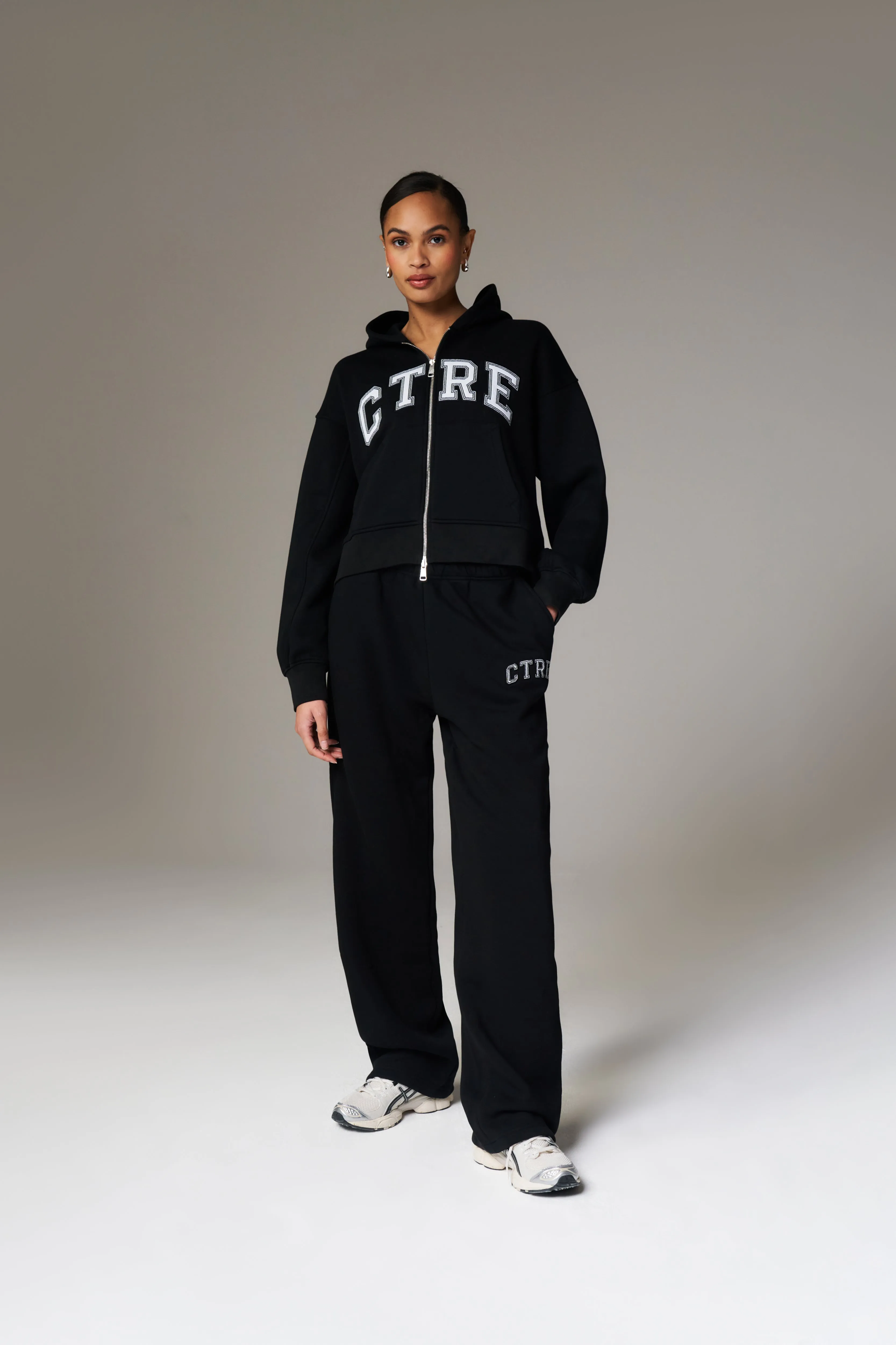 CTRE WIDE LEG JOGGERS - BLACK