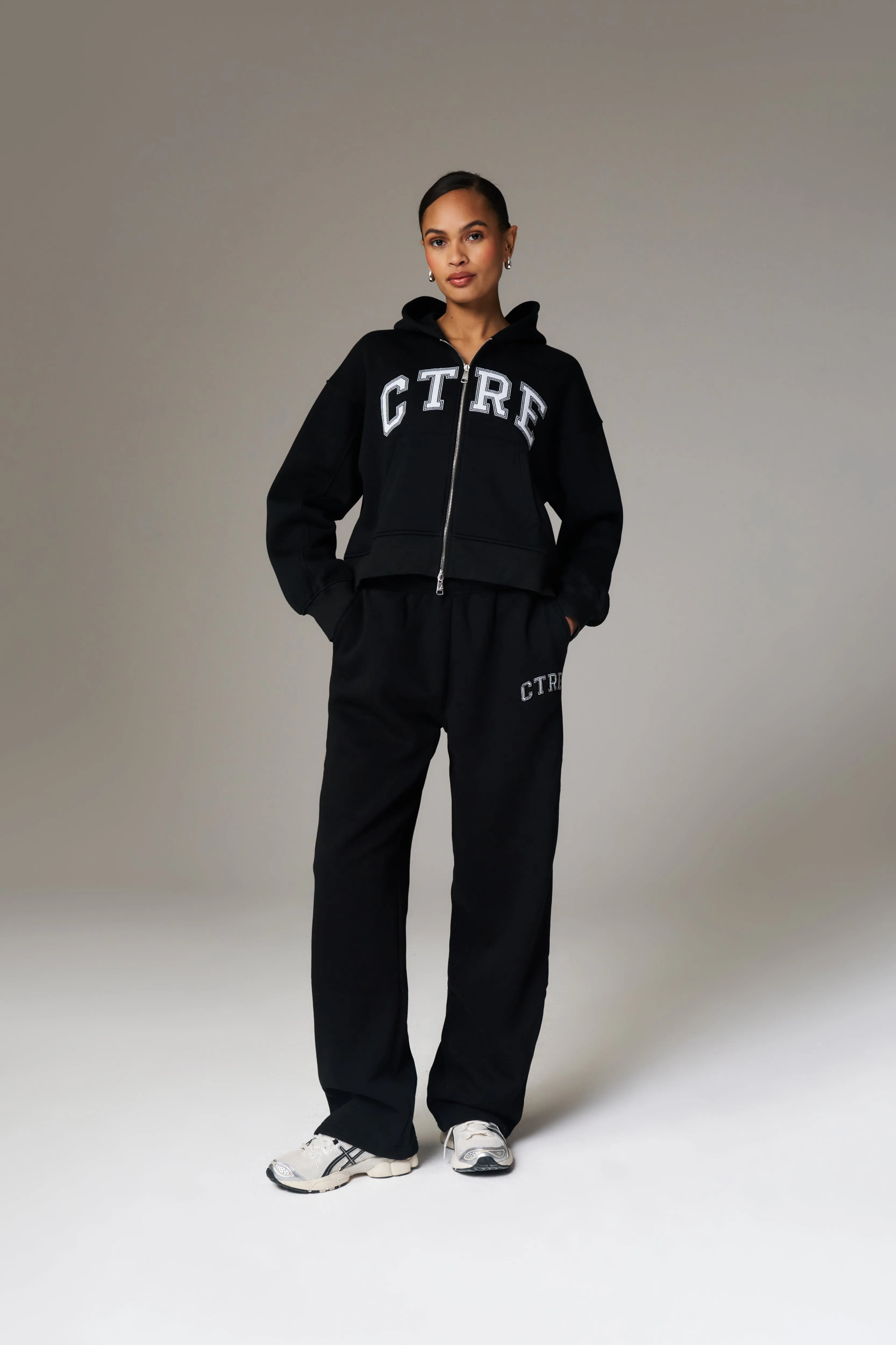 CTRE WIDE LEG JOGGERS - BLACK