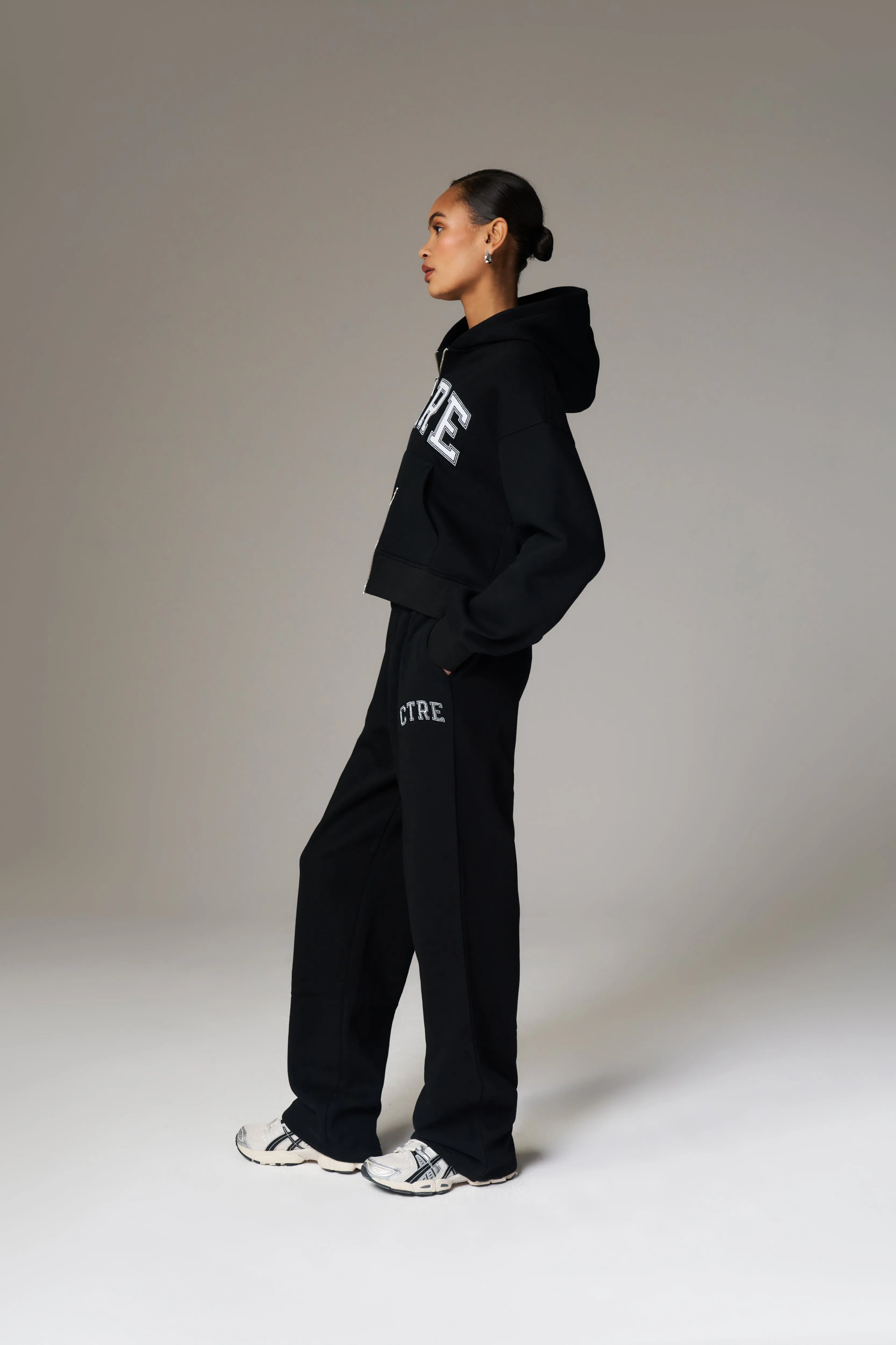 CTRE WIDE LEG JOGGERS - BLACK