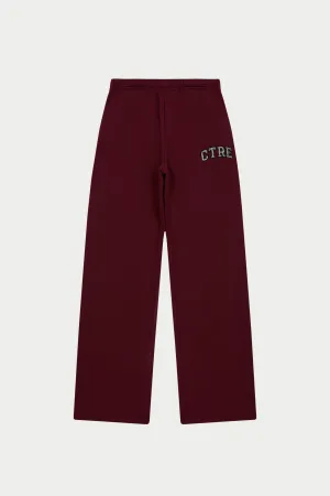 CTRE WIDE LEG JOGGERS - BURGUNDY