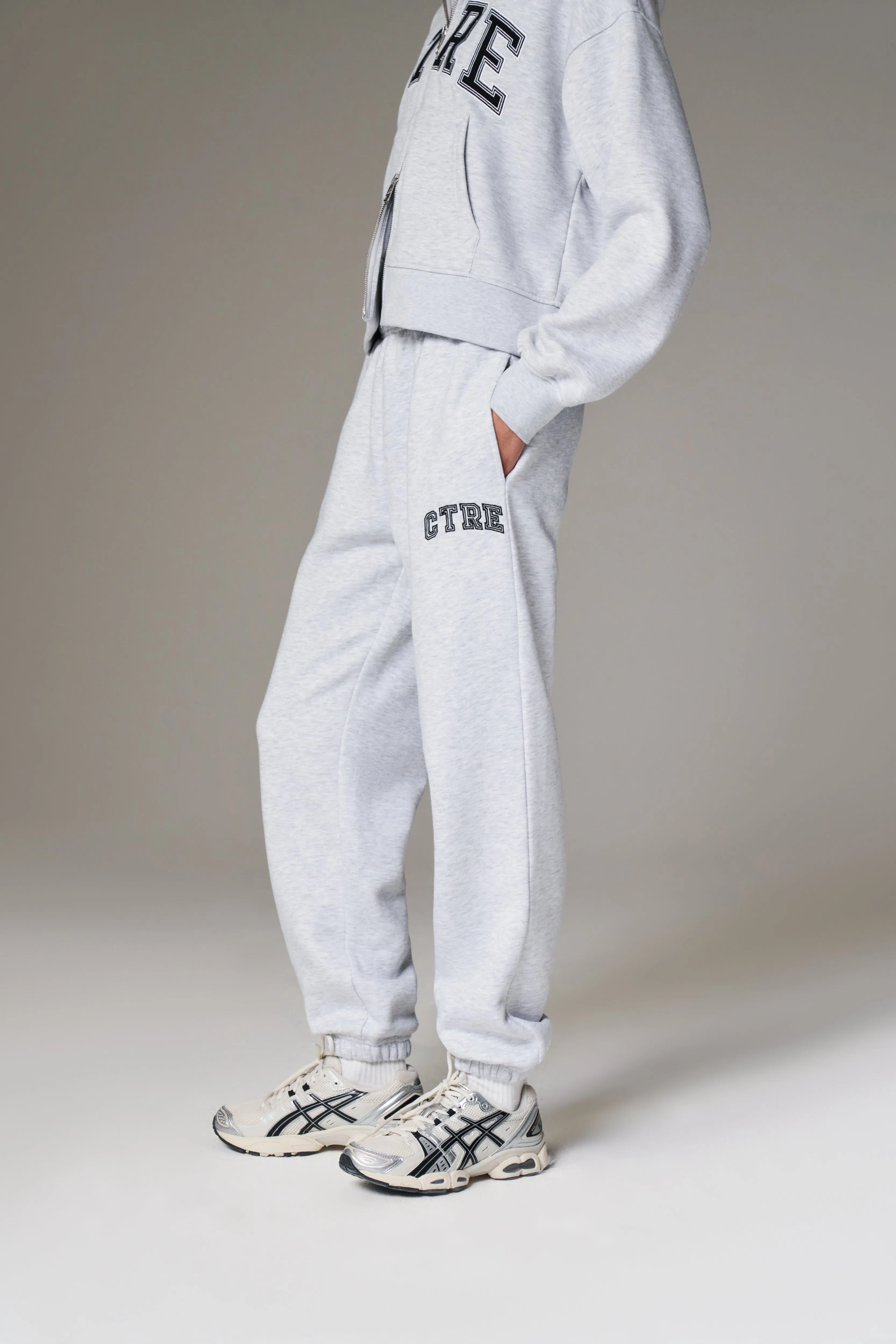 CTRE WIDE LEG JOGGERS - GREY MARL