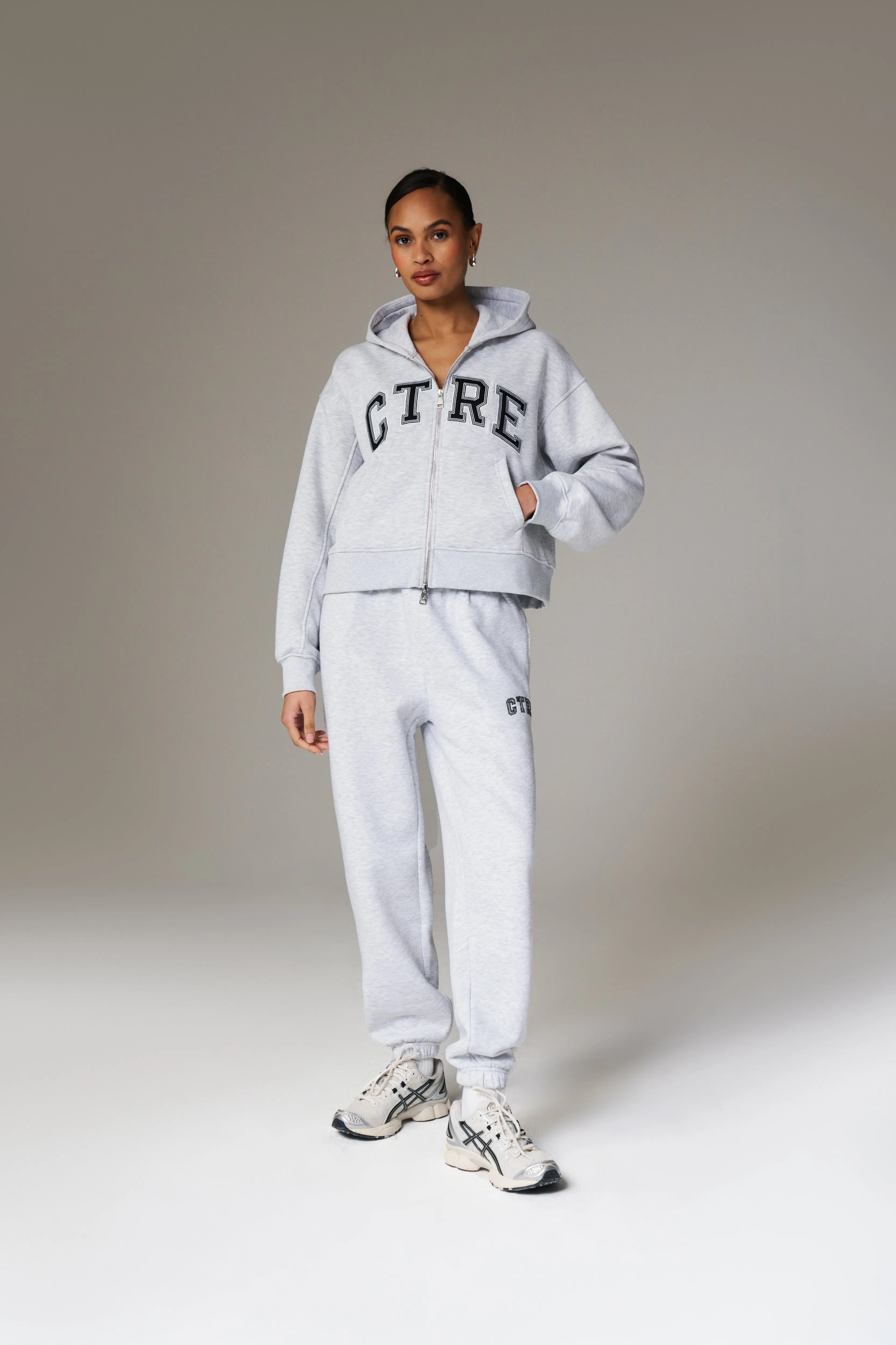 CTRE WIDE LEG JOGGERS - GREY MARL
