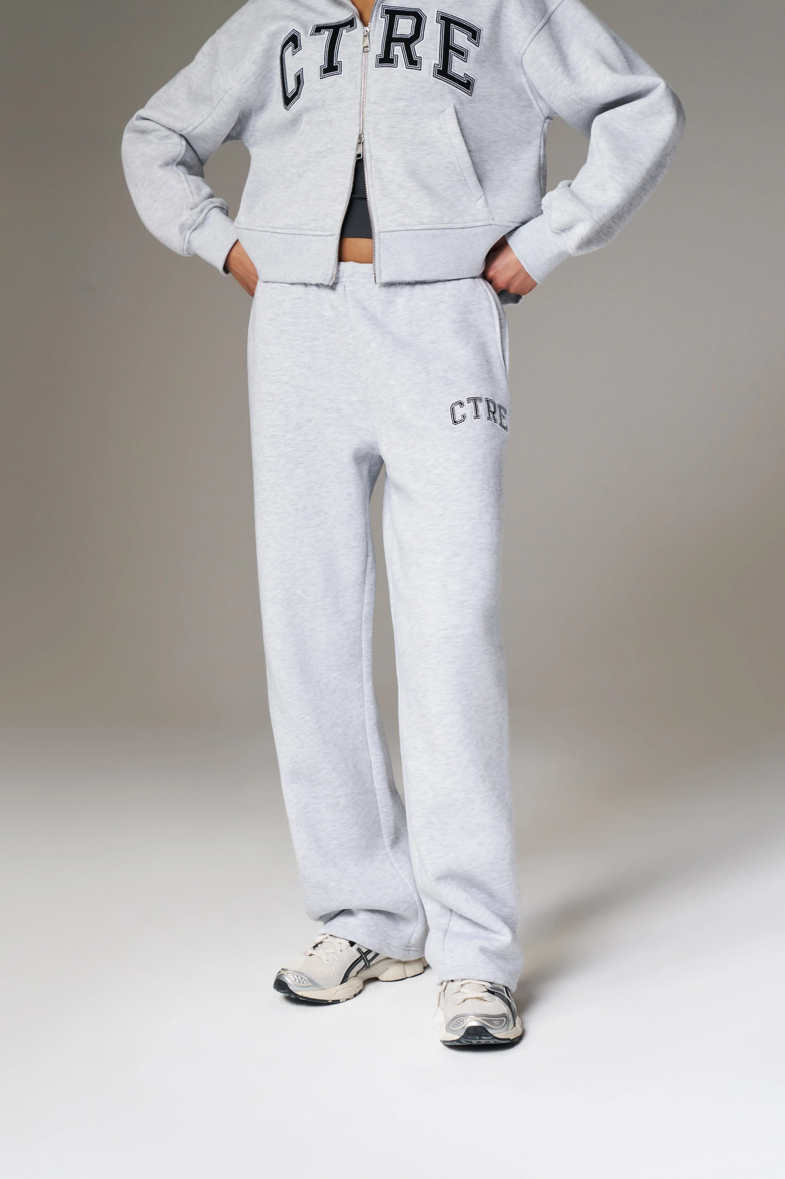 CTRE WIDE LEG JOGGERS - GREY MARL