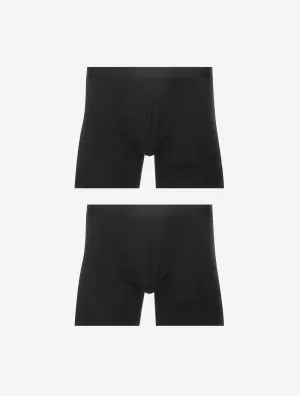 Daily Cotton Comfort 2 Pack Boxer Black