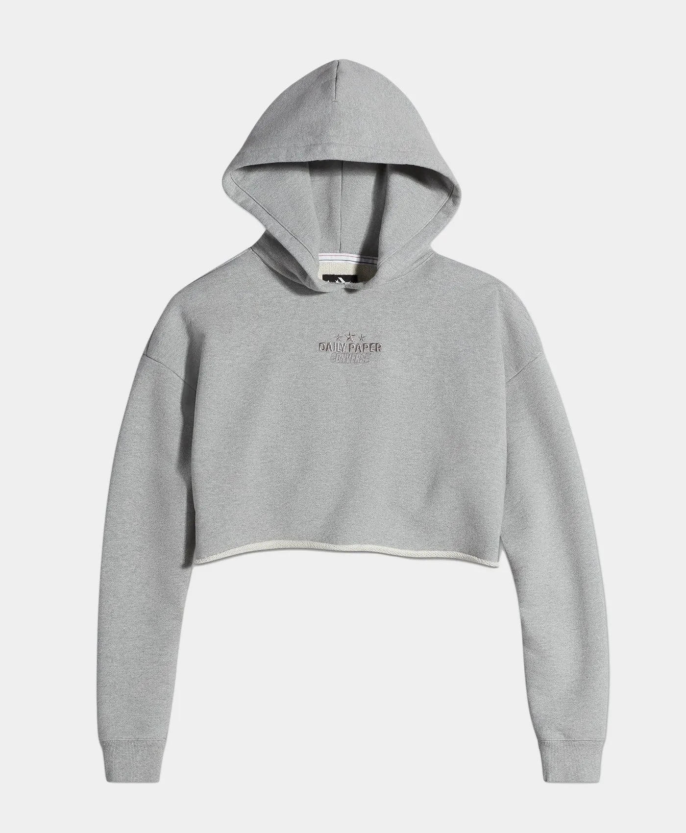 Daily Paper X Converse Vintage Grey Cropped Hoodie