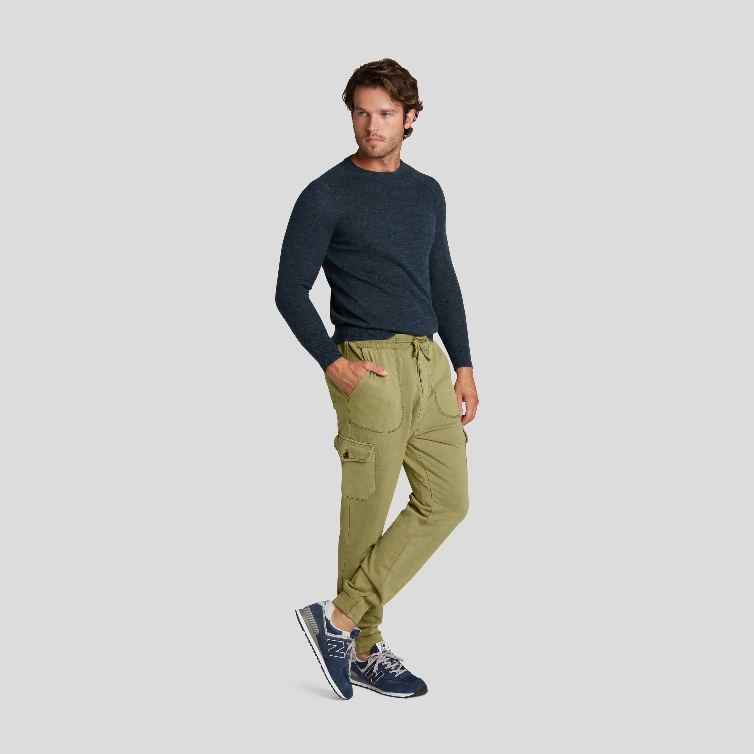 Defender Loopback Cargo Jogger - Avocado (Final Sale)