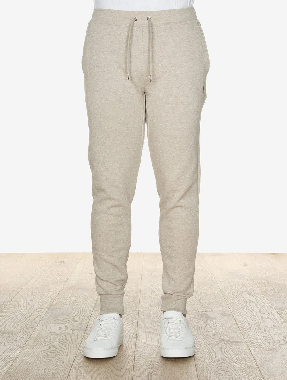 Double-Knit Jogging Pants Beige