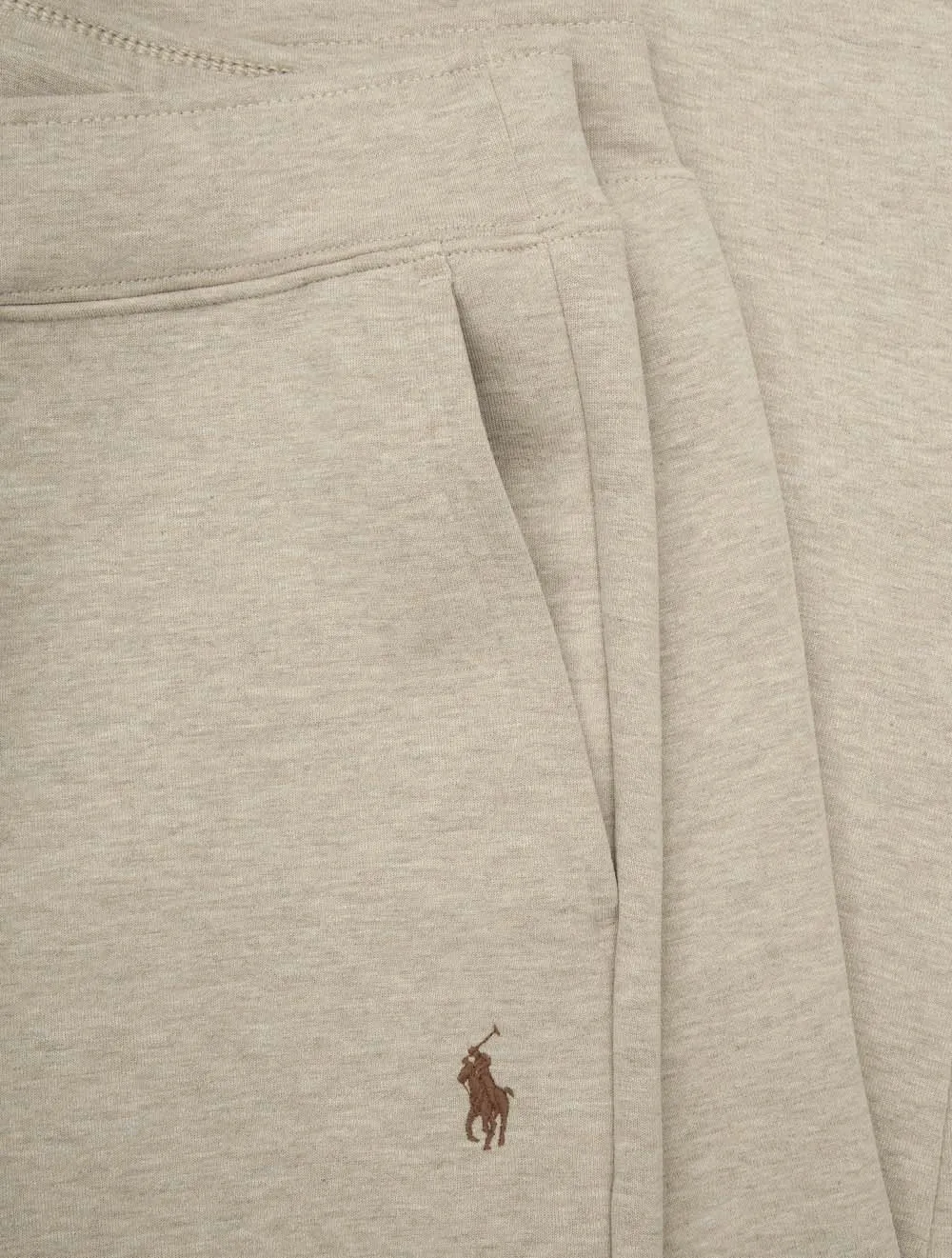 Double-Knit Jogging Pants Beige