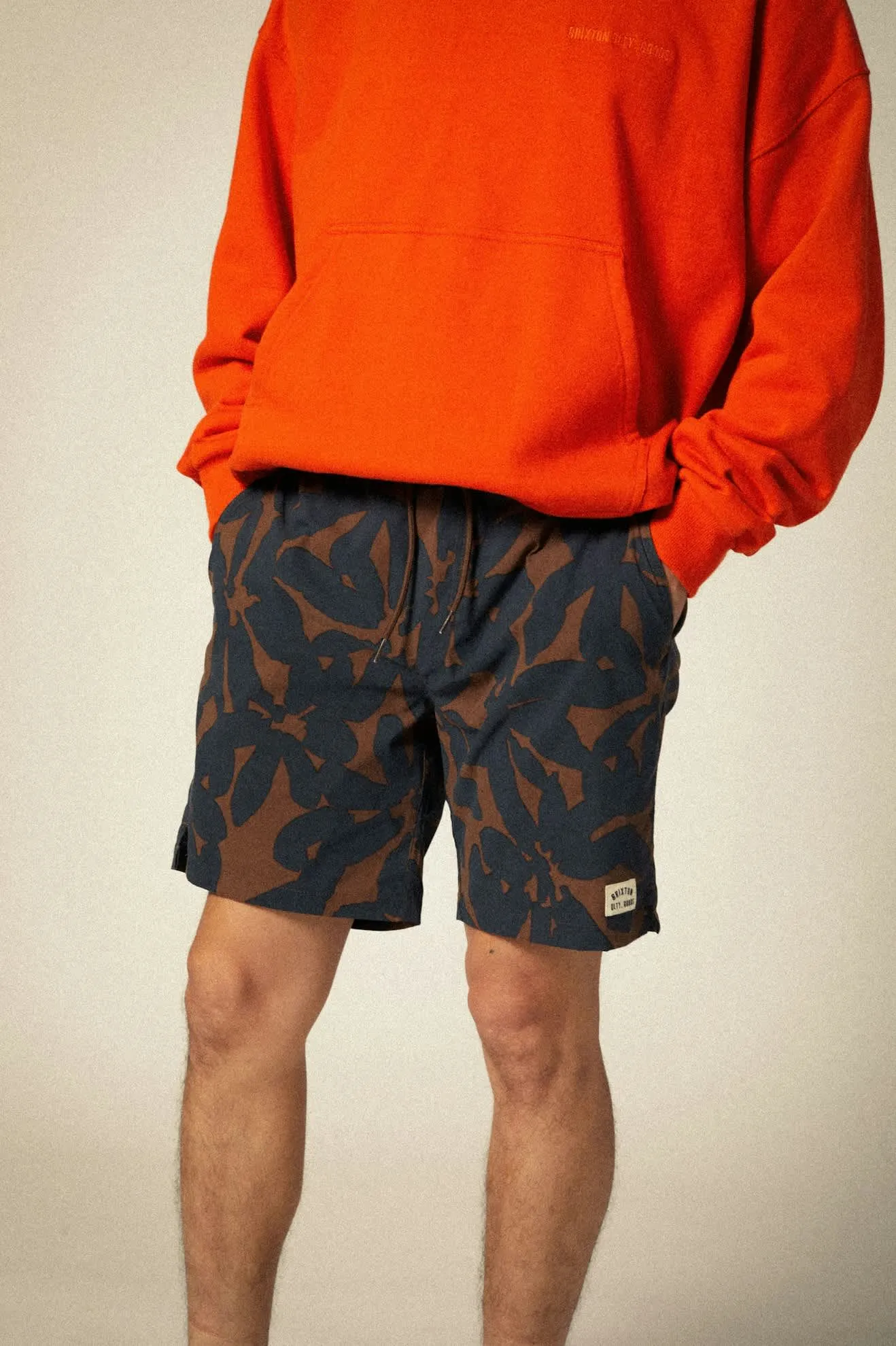 Everyday Stretch Hybrid Short 5.5" - Pinecone Brown Floral