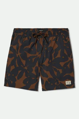 Everyday Stretch Hybrid Short 5.5" - Pinecone Brown Floral