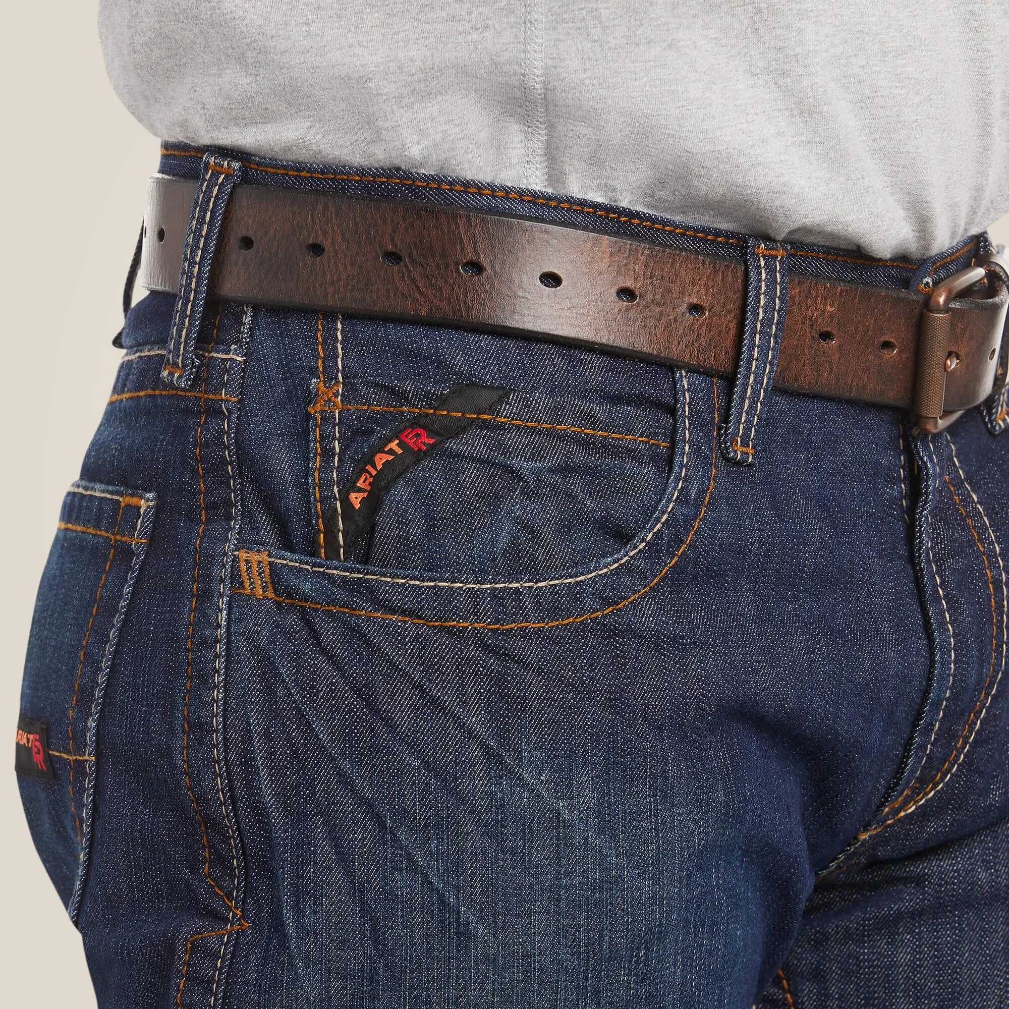 FR M3 Loose Basic Stackable Straight Leg Jean - Shale