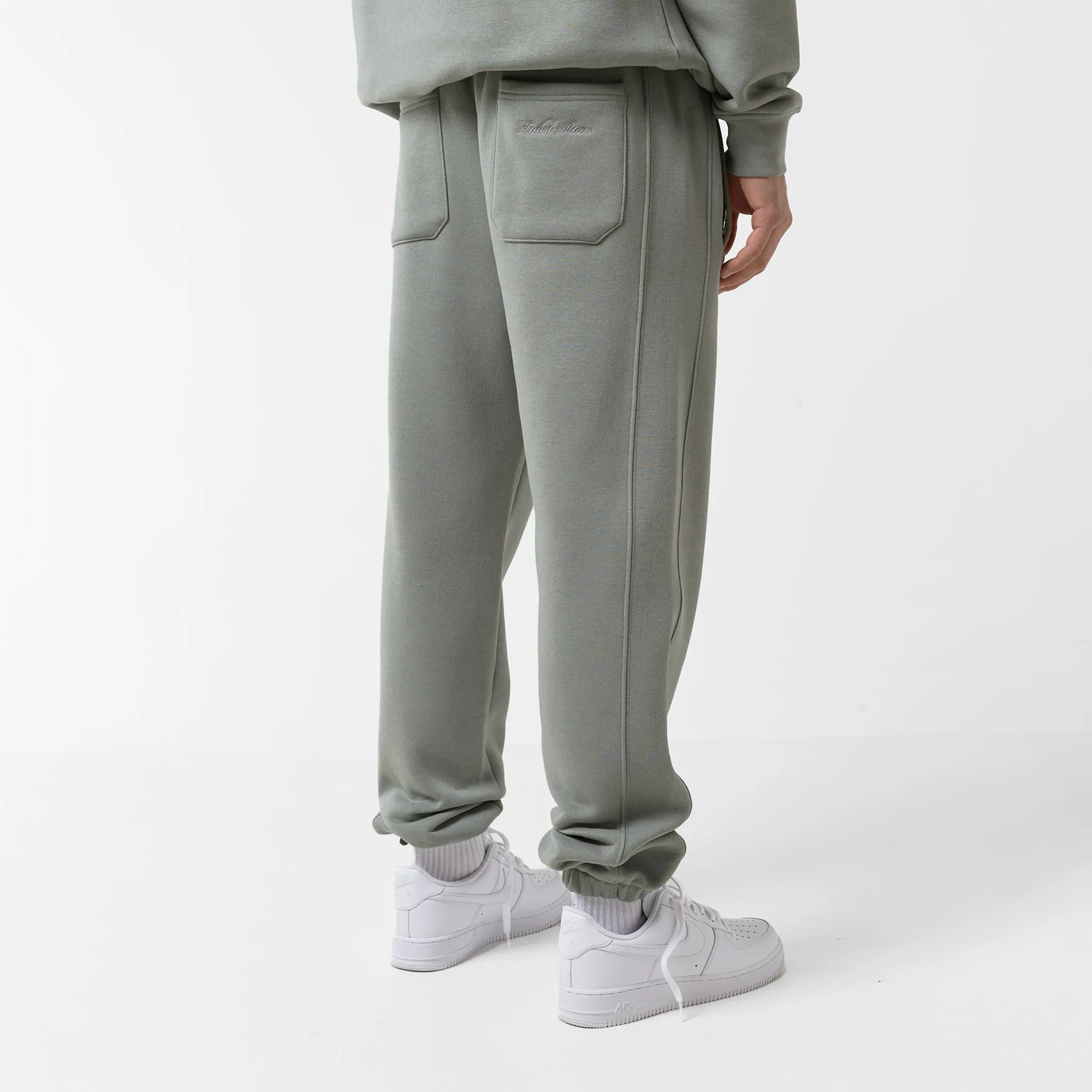 Full Zip Cuffed Tracksuit | Vintage Olive