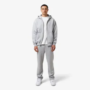 Full Zip Open Hem Tracksuit | Grey Marl
